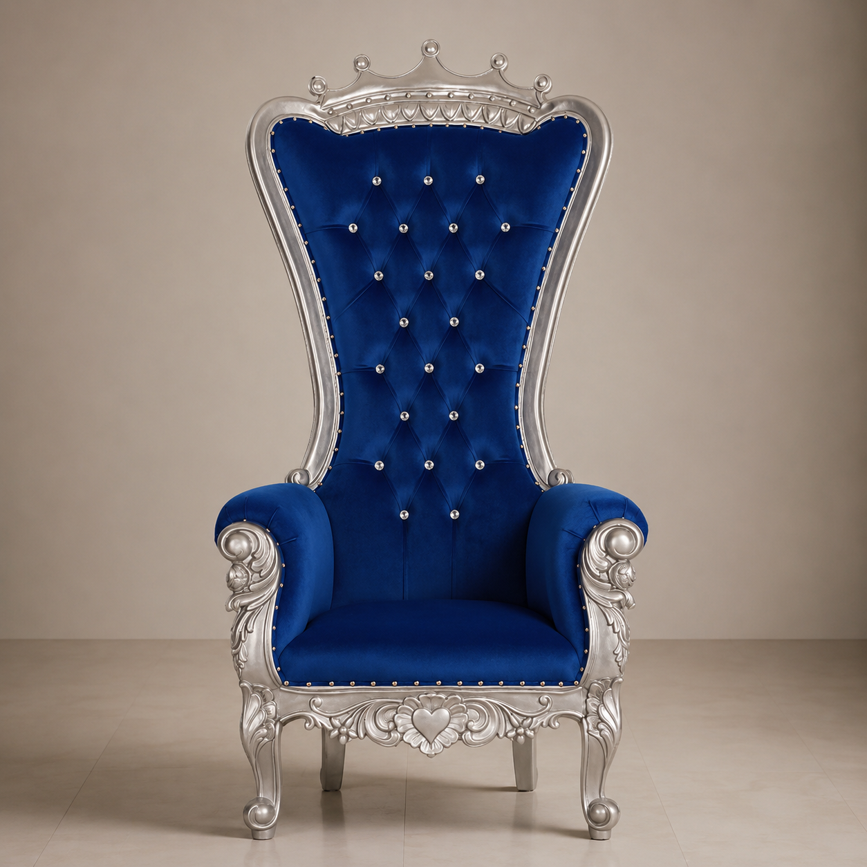 Crown Top Tiffany Throne Chair