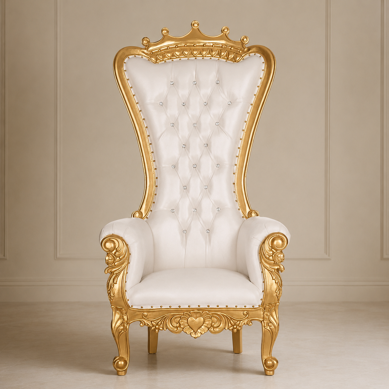 Crown Top Tiffany Throne Chair