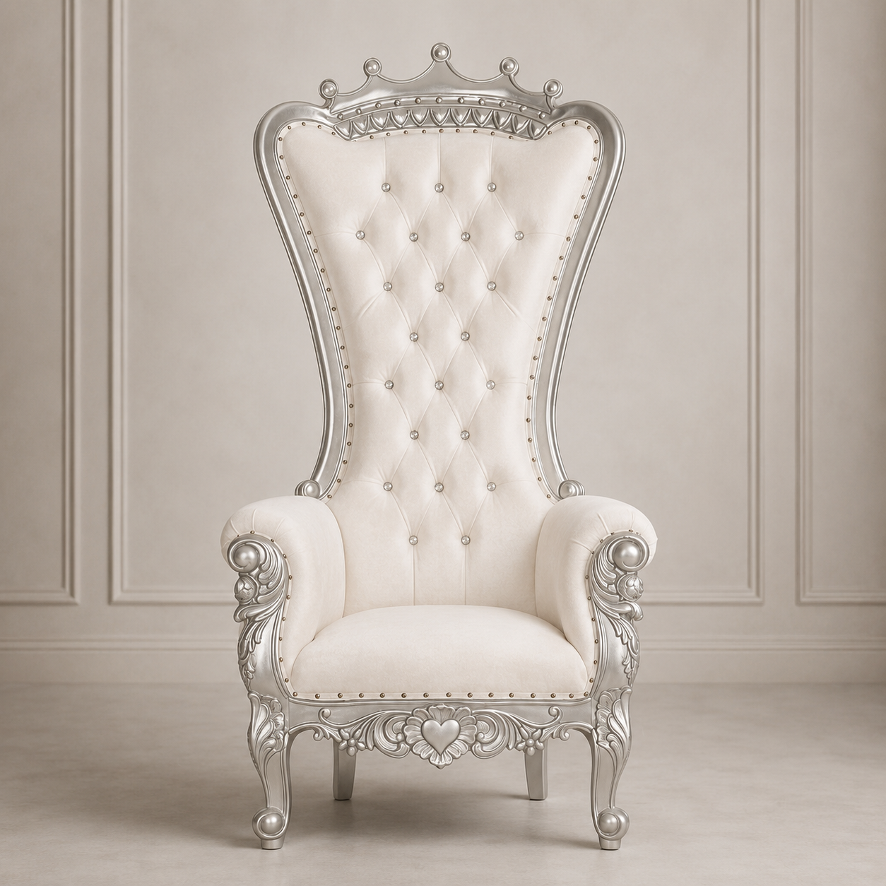 Crown Top Tiffany Throne Chair