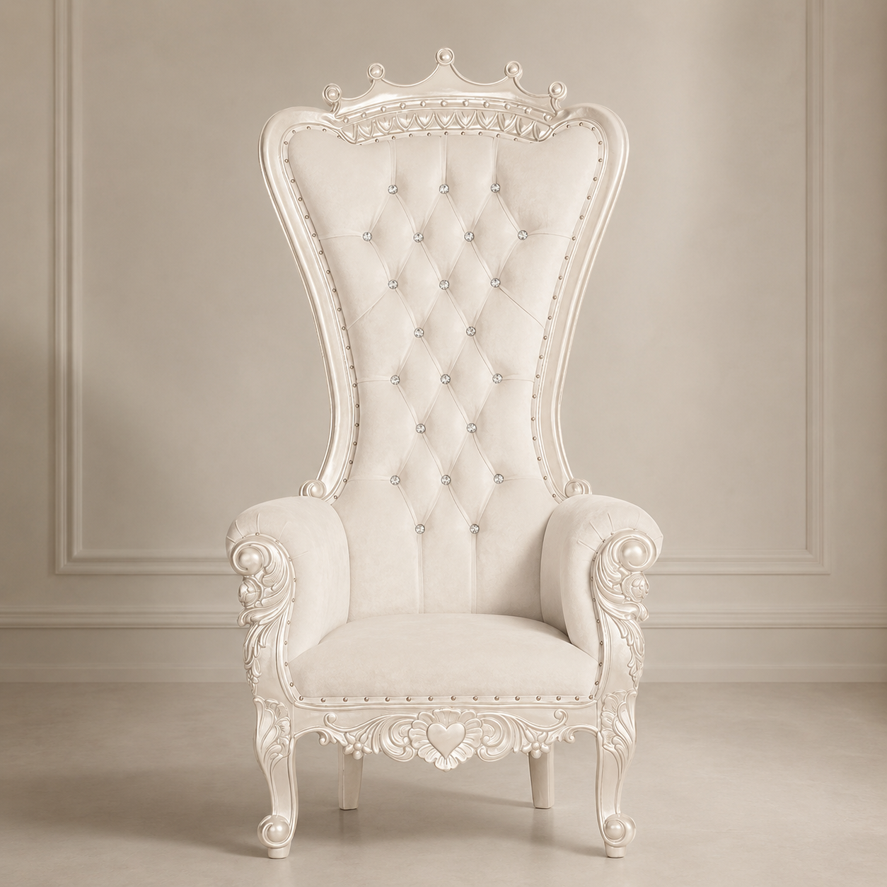 Crown Top Tiffany Throne Chair