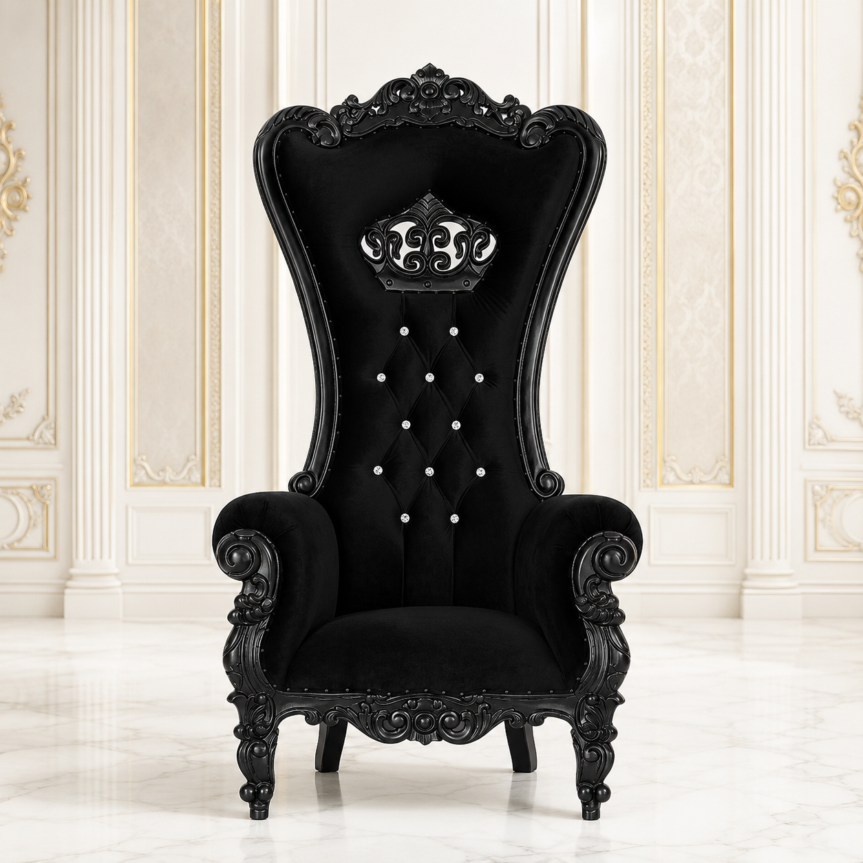 Crown Tiffany Throne Chair