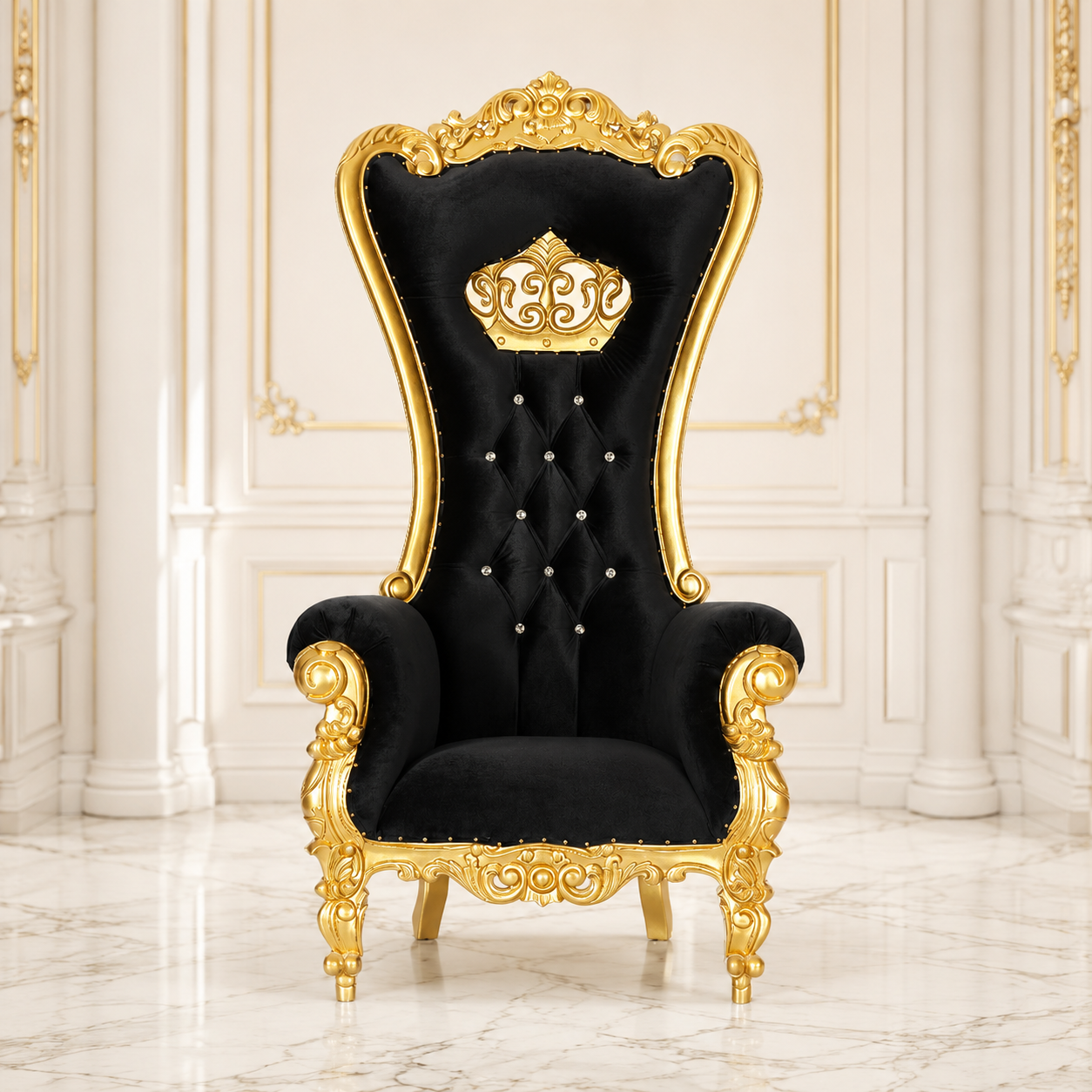 Crown Tiffany Throne Chair