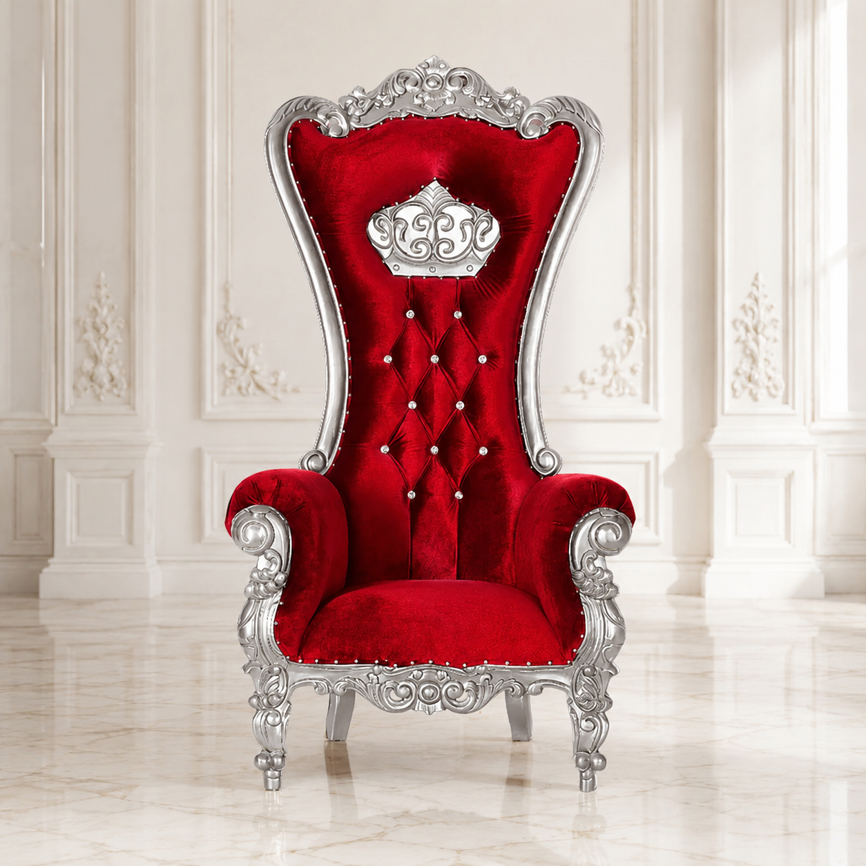 Crown Tiffany Throne Chair