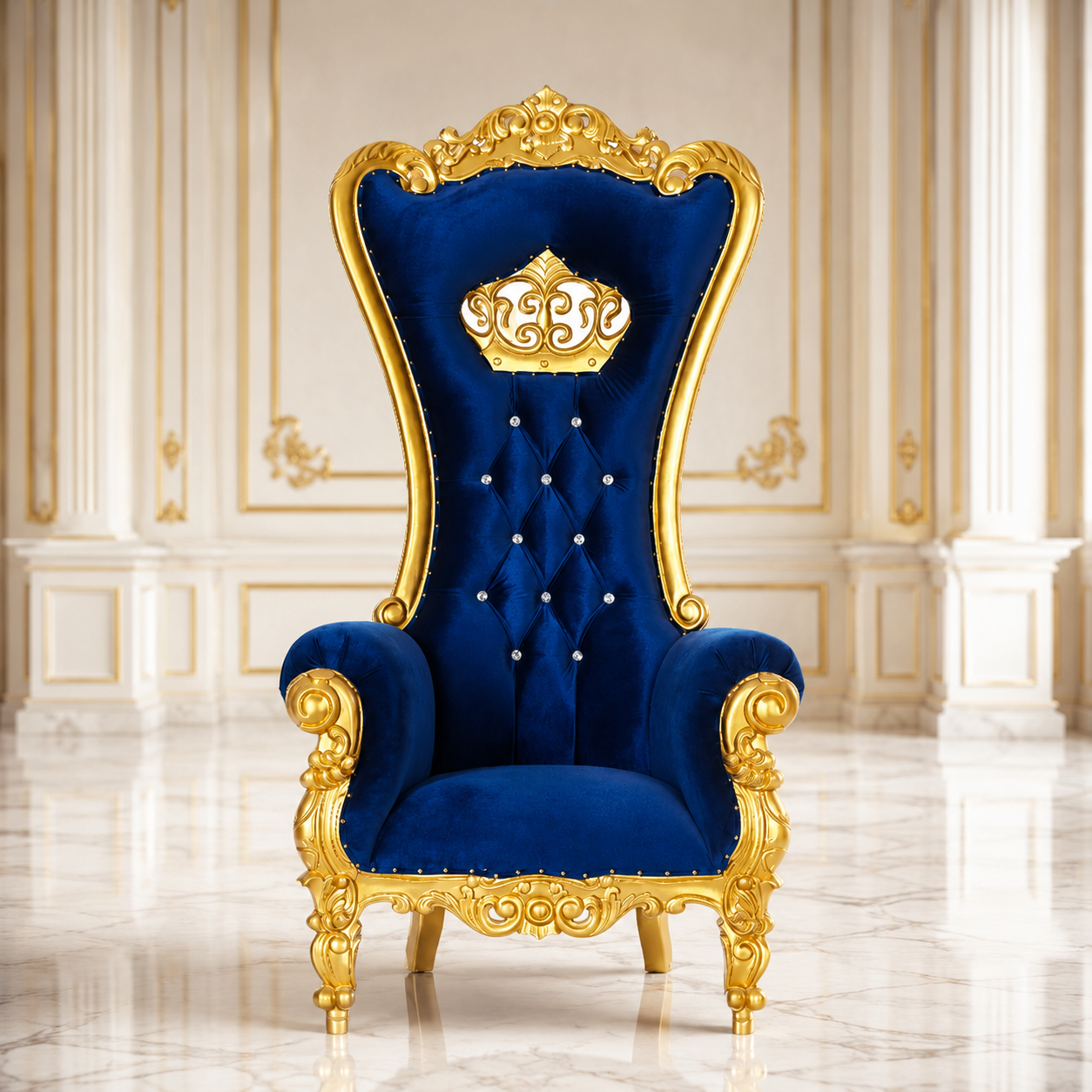 Crown Tiffany Throne Chair