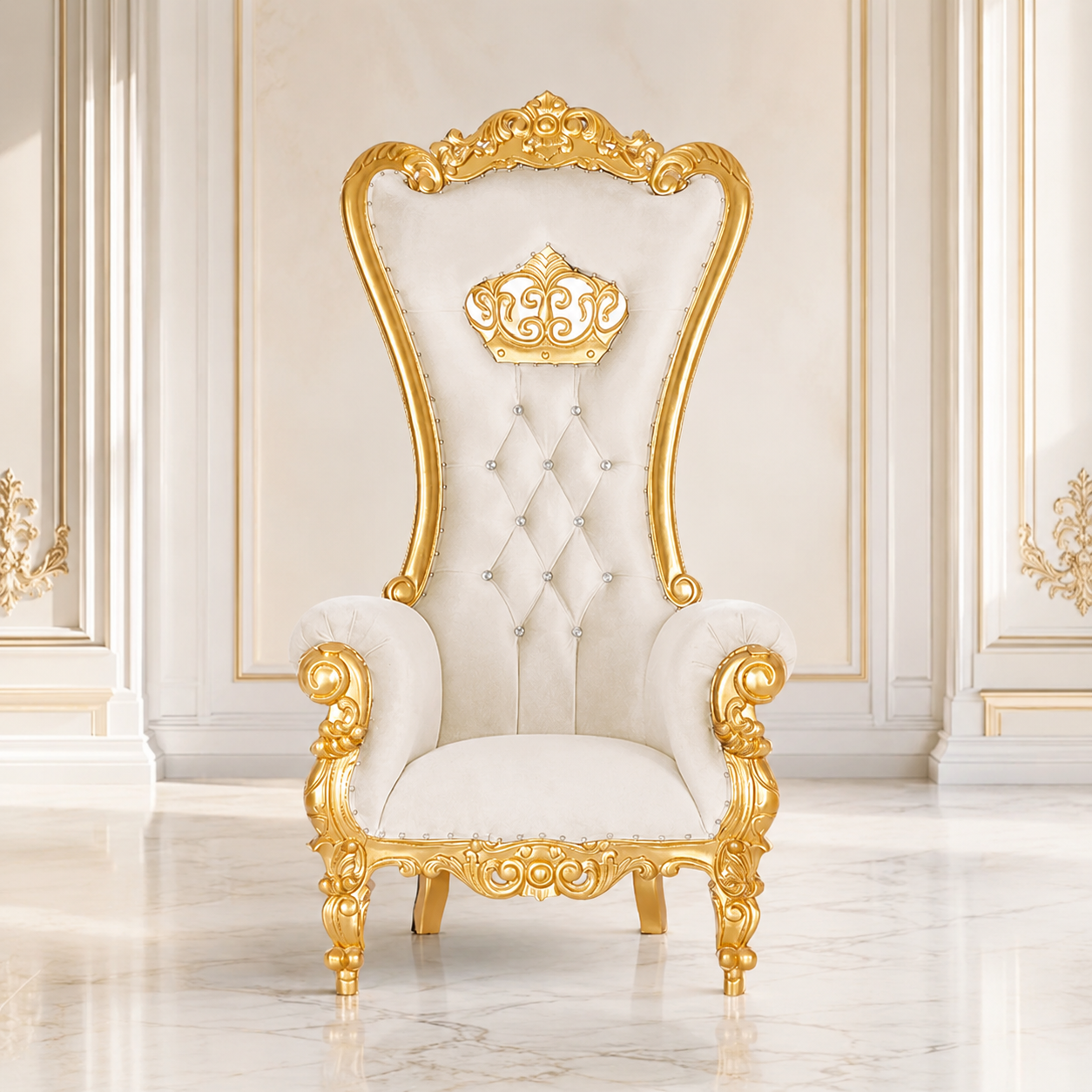 Crown Tiffany Throne Chair