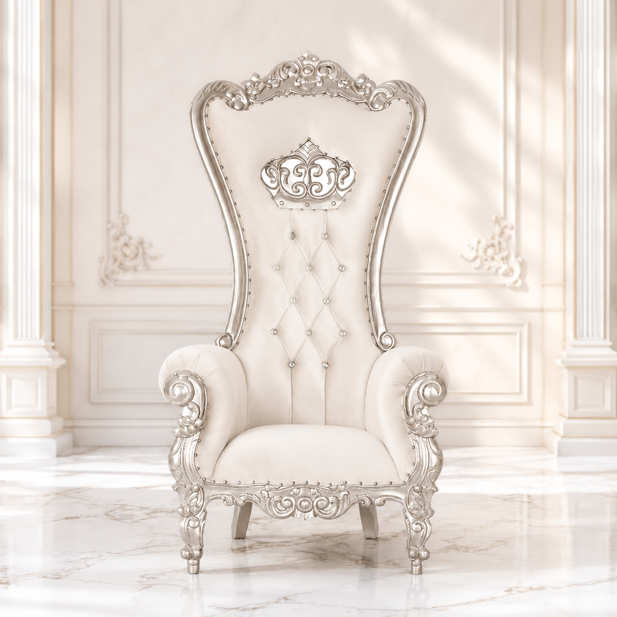 Crown Tiffany Throne Chair