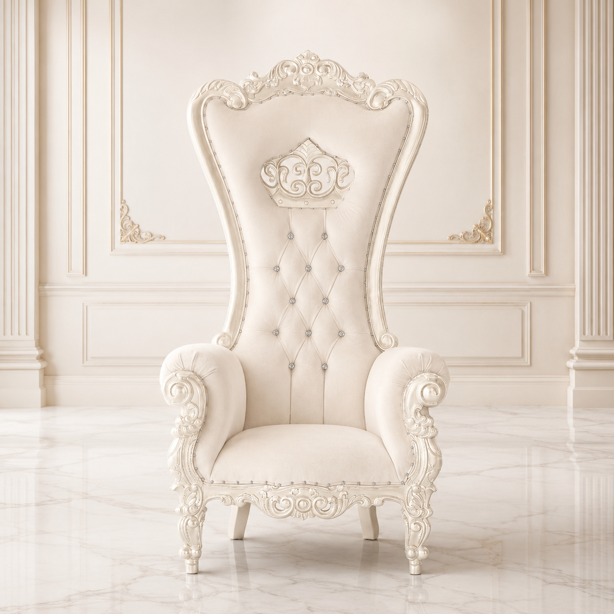 Crown Tiffany Throne Chair