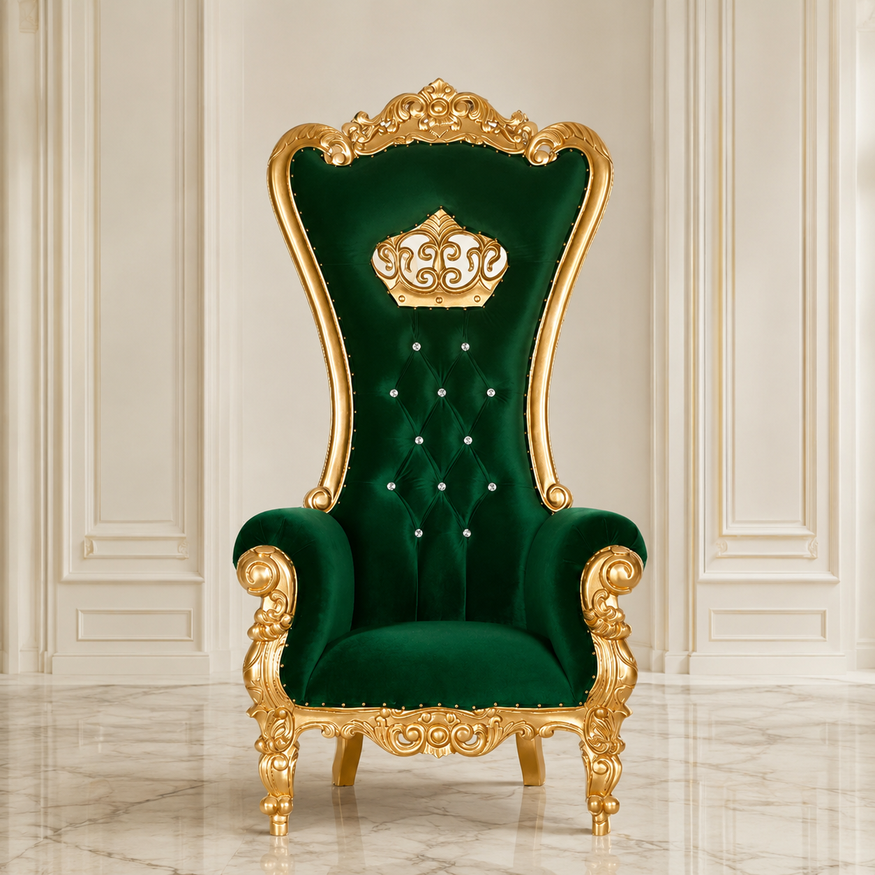 Crown Tiffany Throne Chair