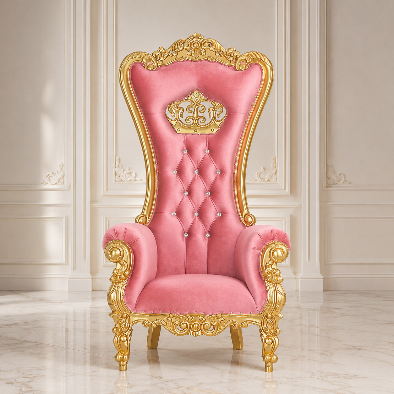 Crown Tiffany Throne Chair