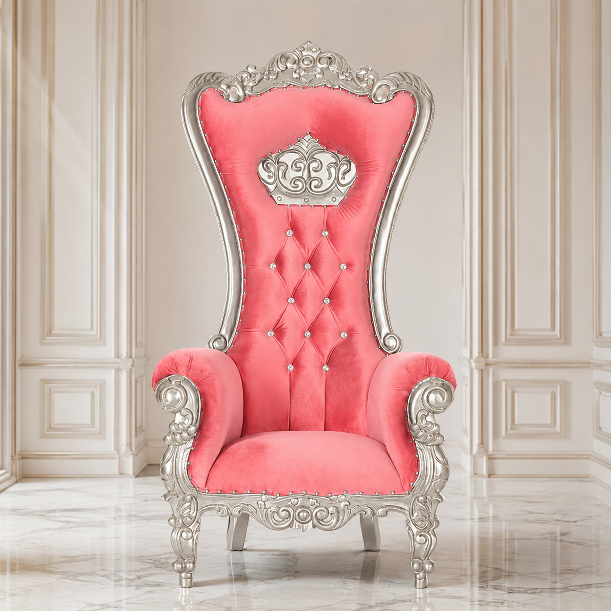 Crown Tiffany Throne Chair