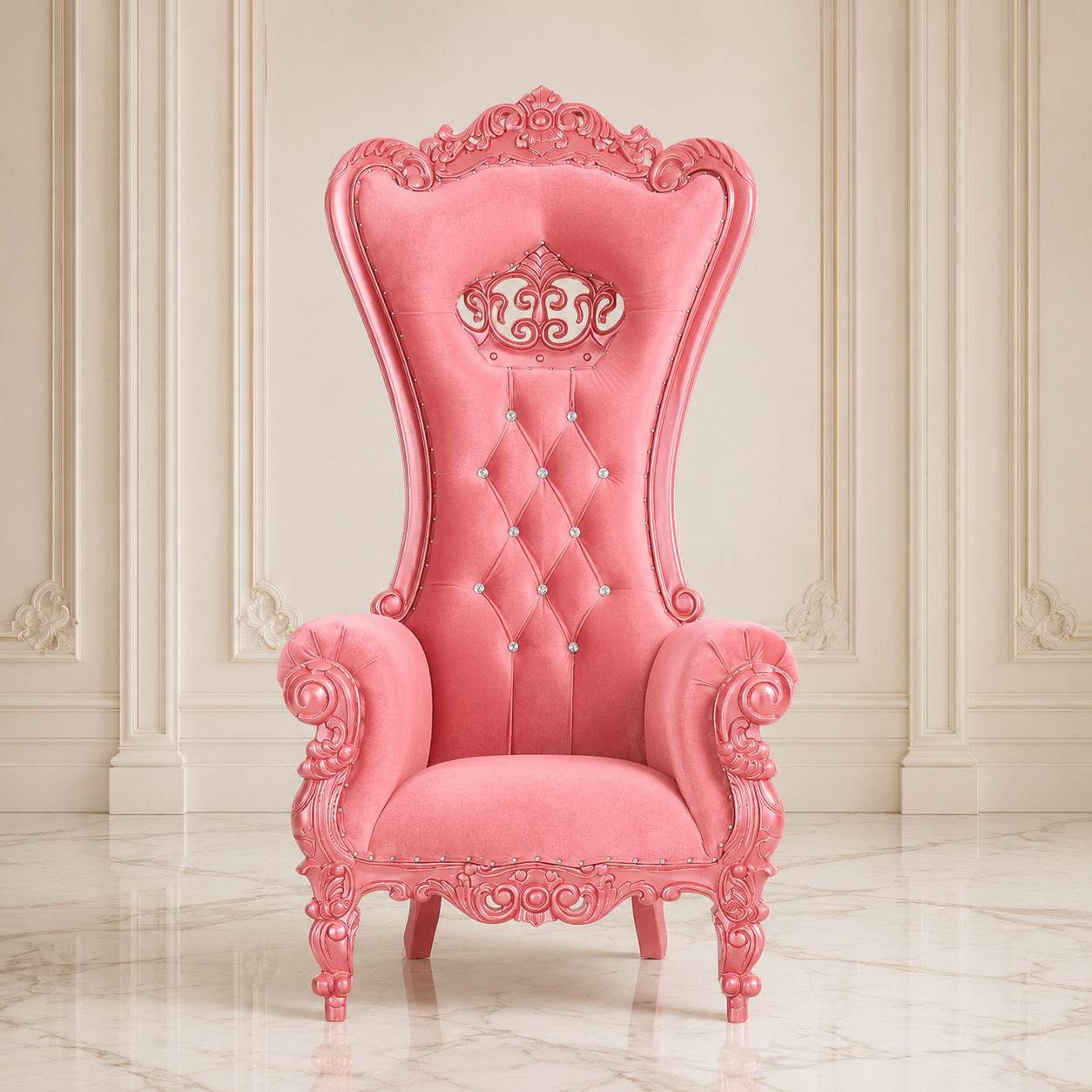 Crown Tiffany Throne Chair