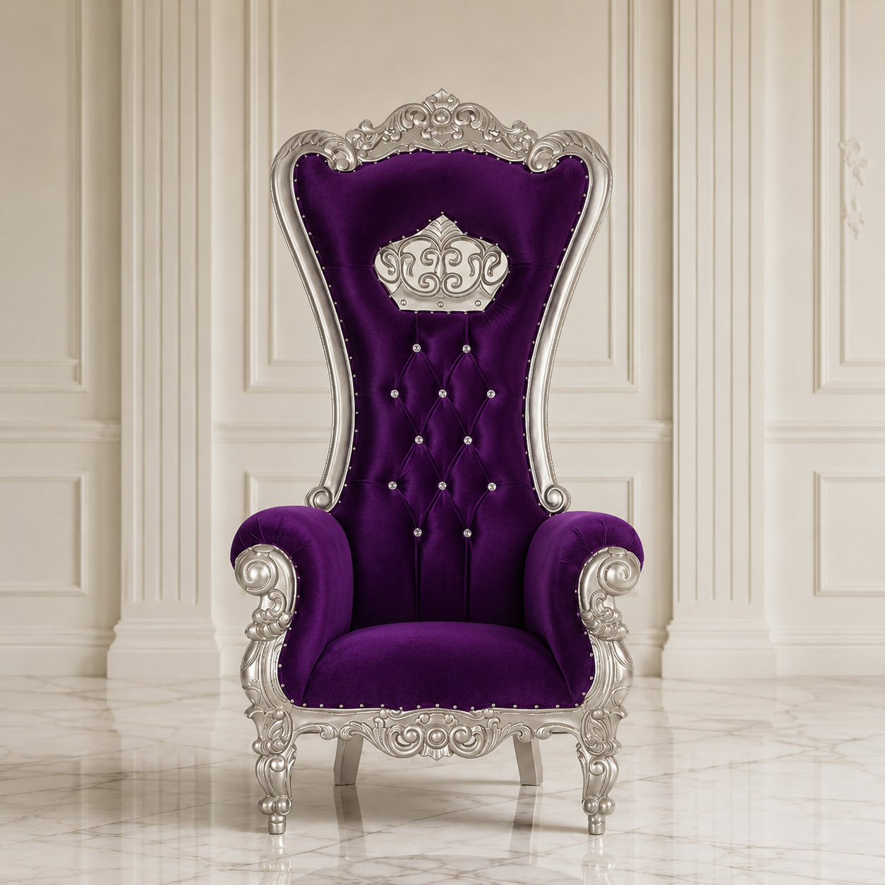 Crown Tiffany Throne Chair