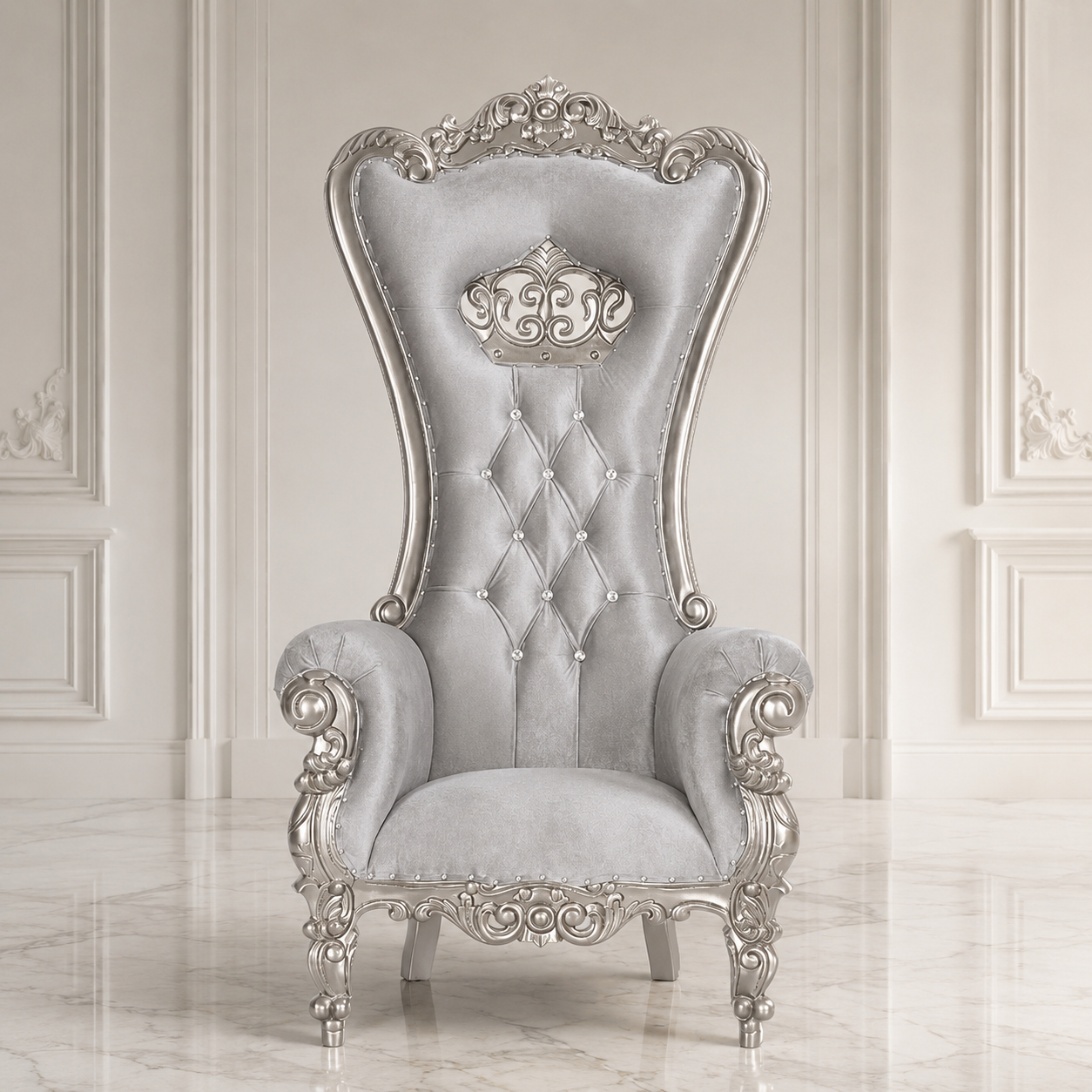 Crown Tiffany Throne Chair