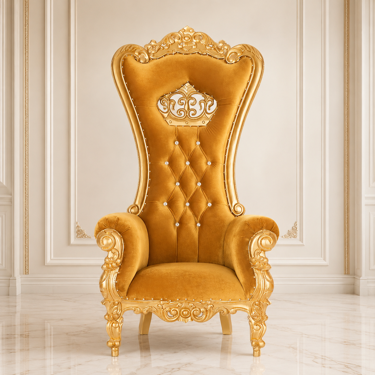 Crown Tiffany Throne Chair