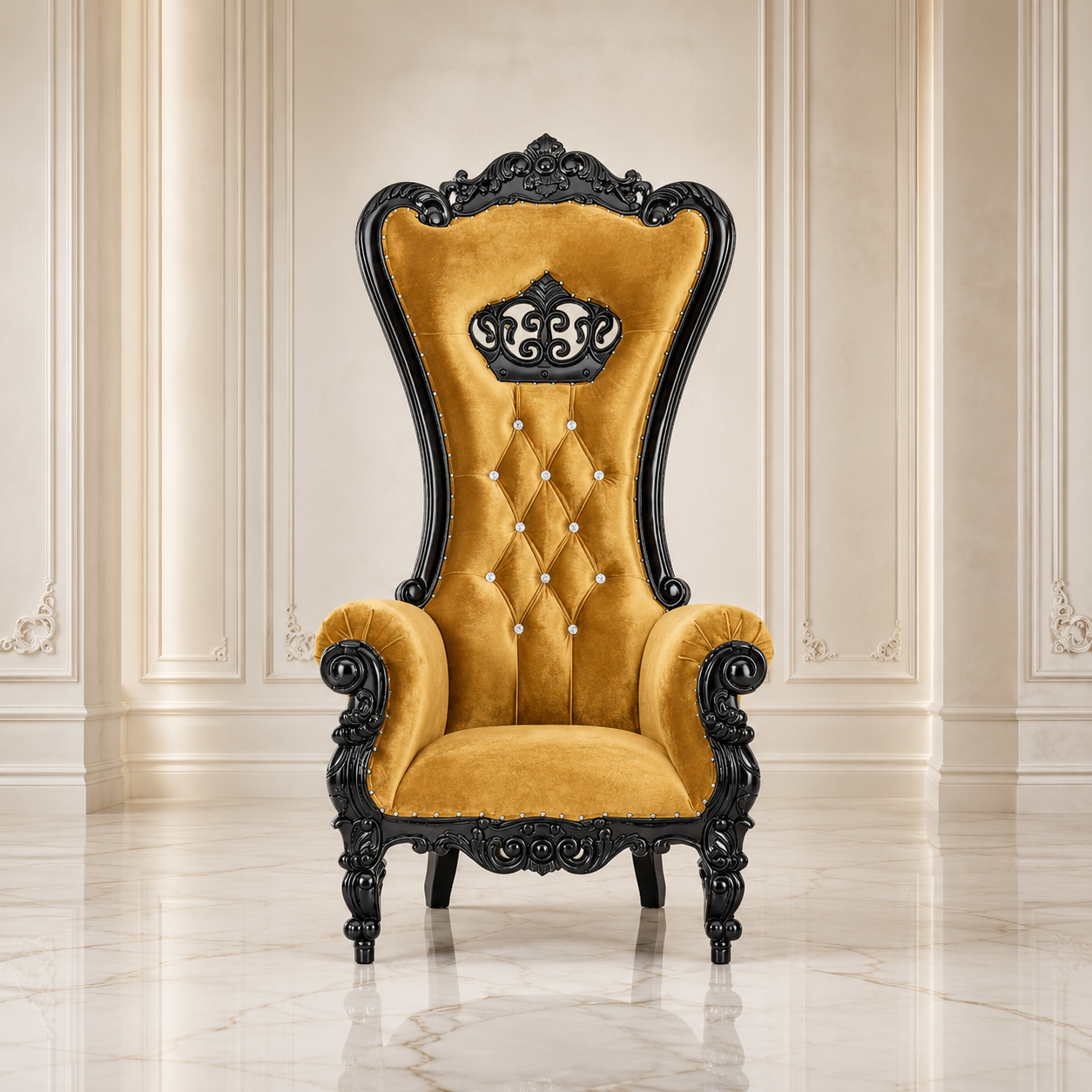 Crown Tiffany Throne Chair