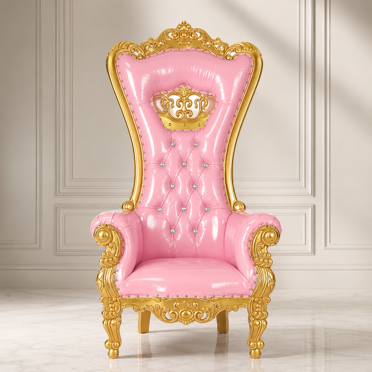Crown Tiffany Throne Chair