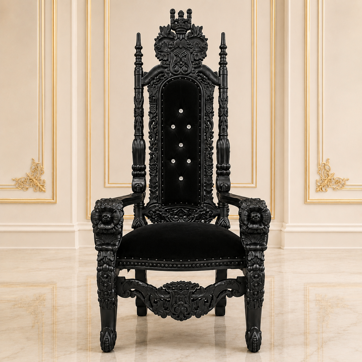 King David Flower Throne Chair