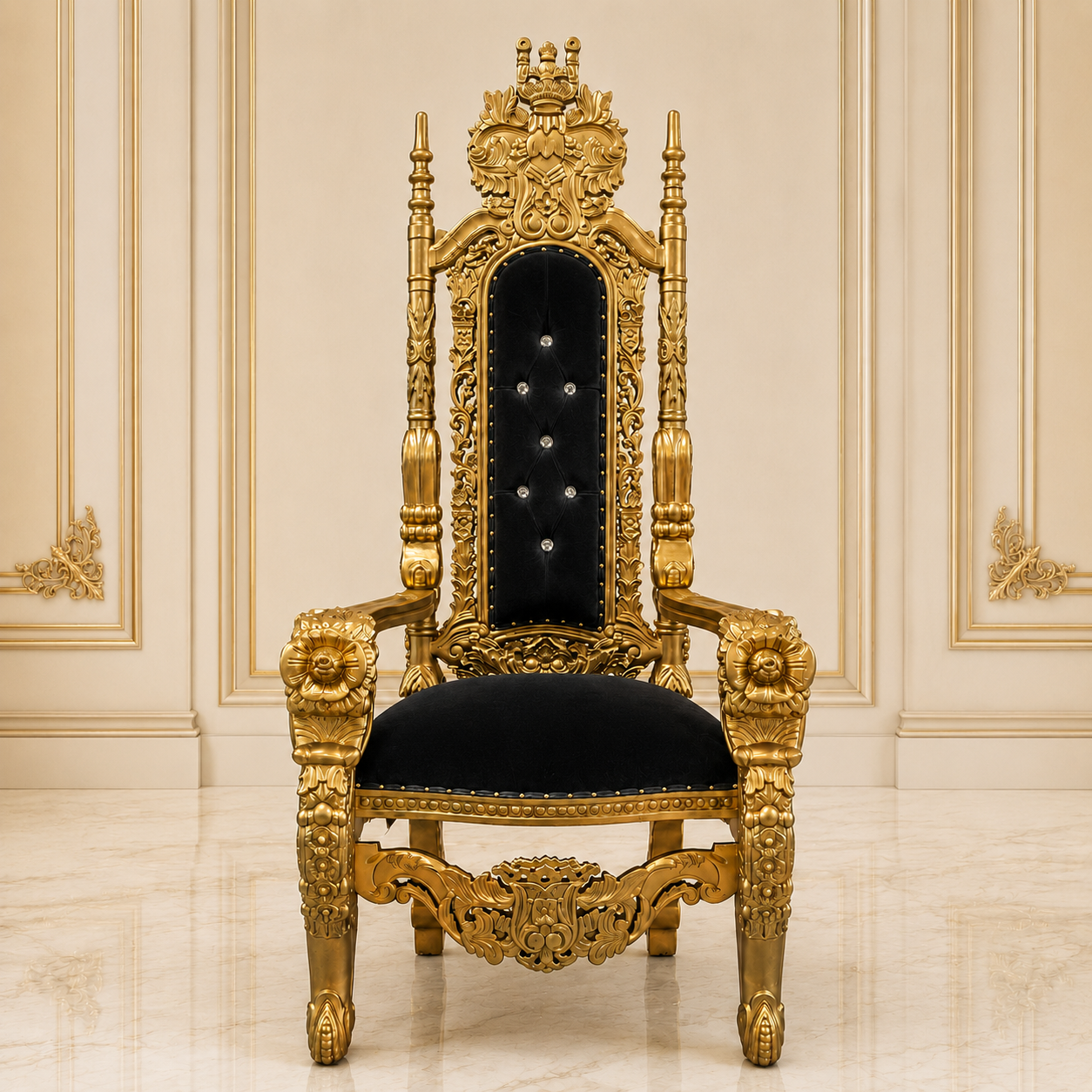 King David Flower Throne Chair