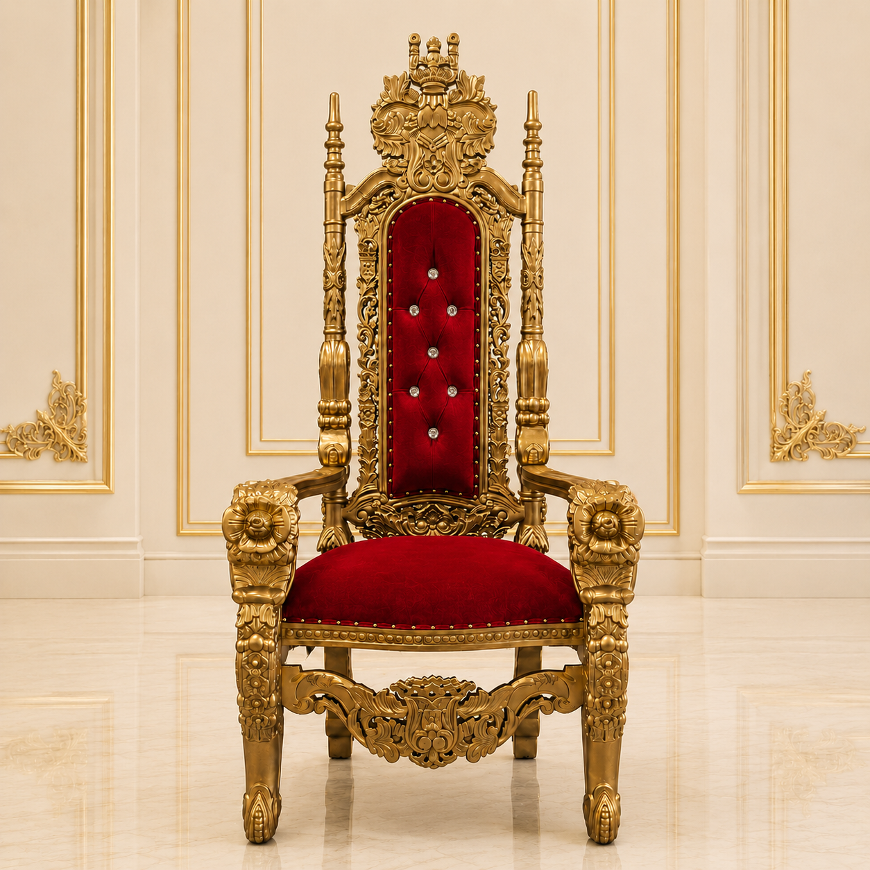 King David Flower Throne Chair