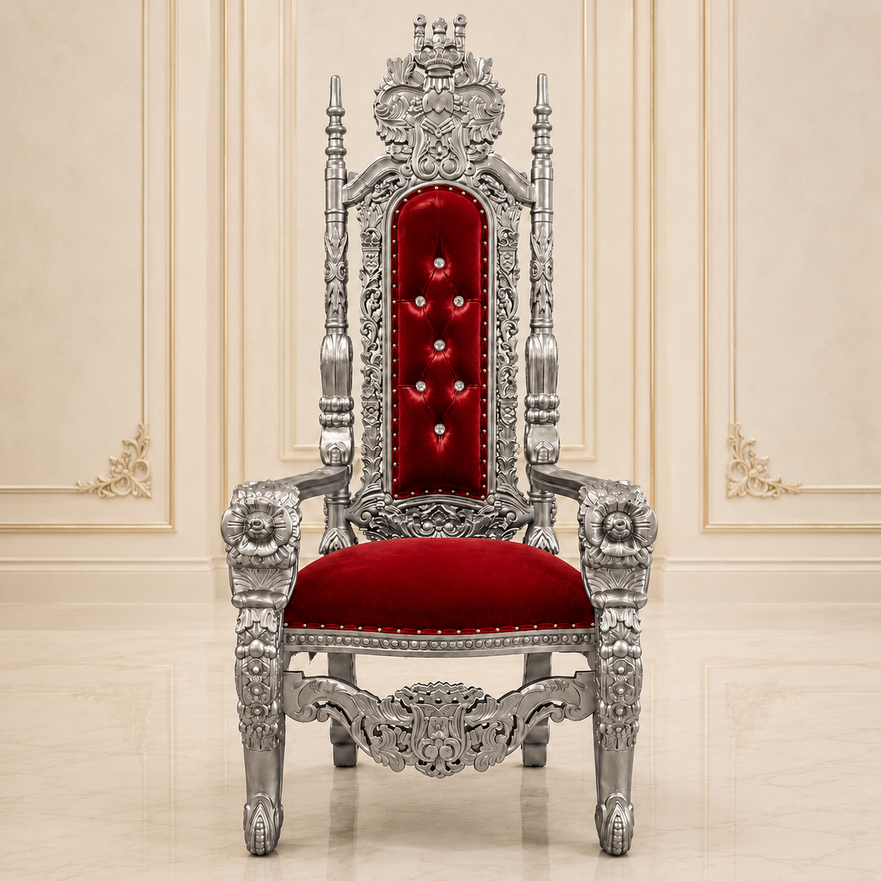 King David Flower Throne Chair