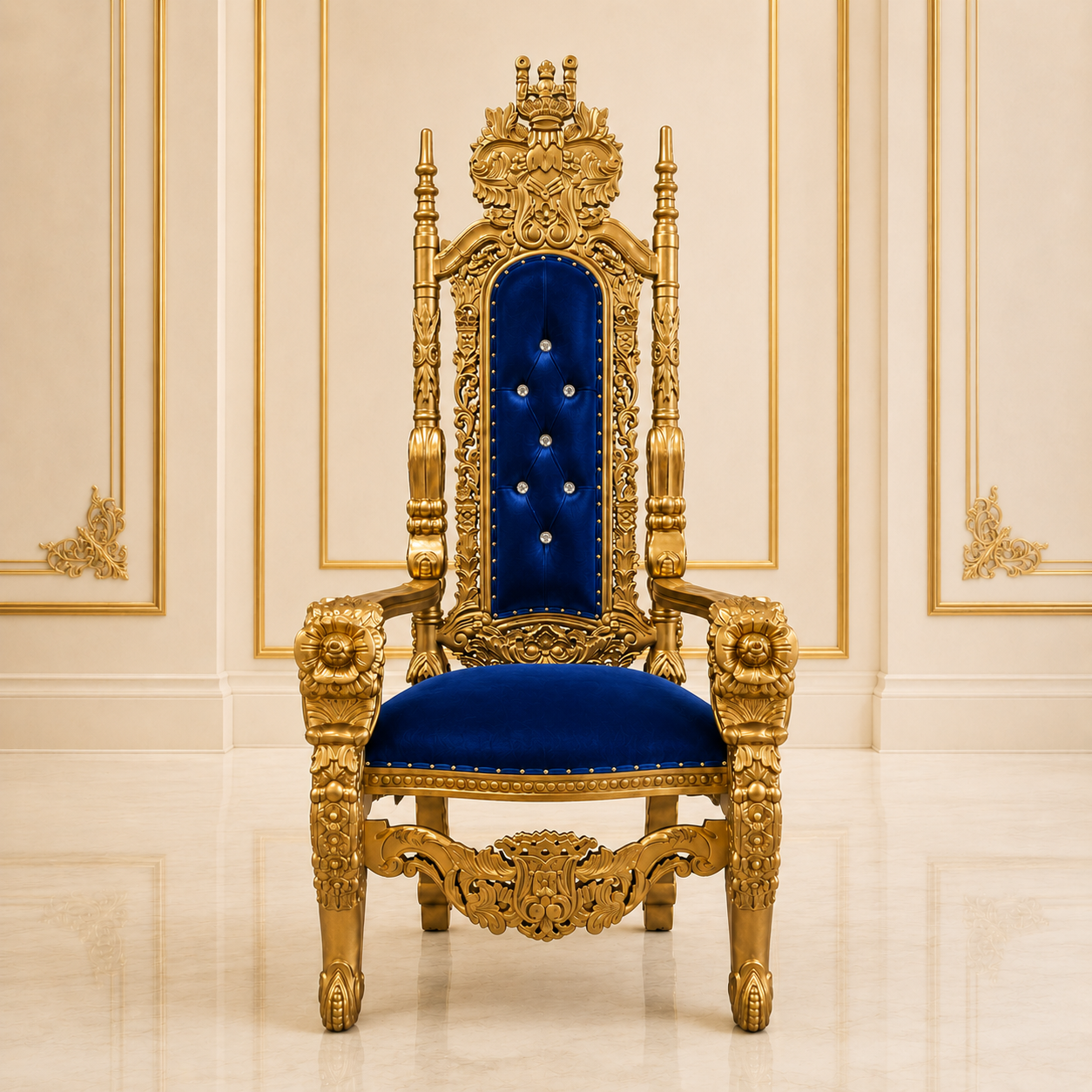 King David Flower Throne Chair