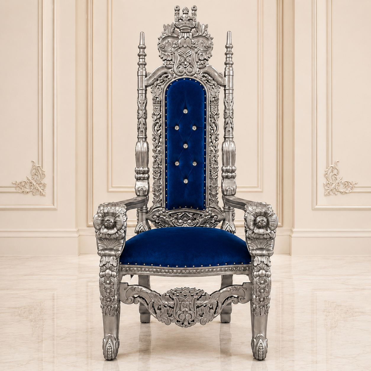 King David Flower Throne Chair