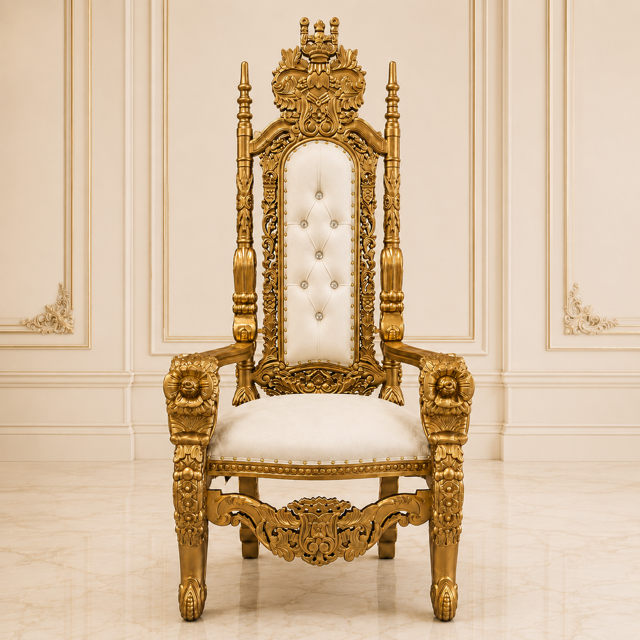 King David Flower Throne Chair