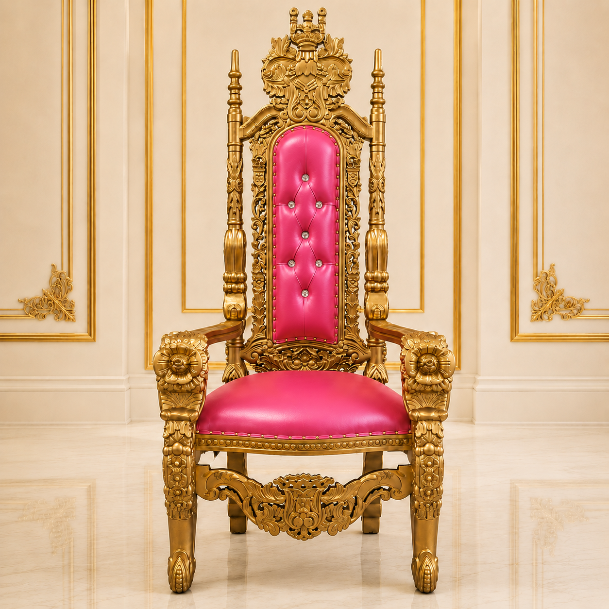 King David Flower Throne Chair