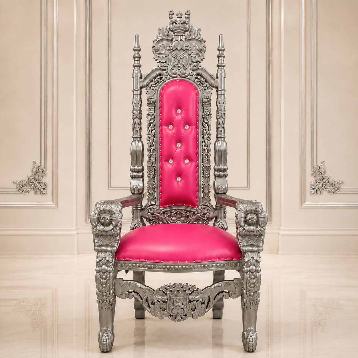 King David Flower Throne Chair