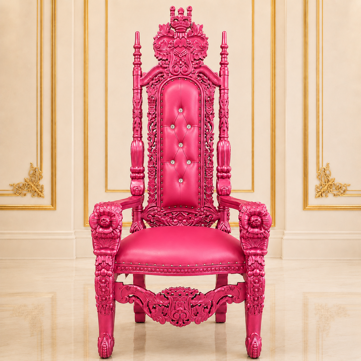 King David Flower Throne Chair