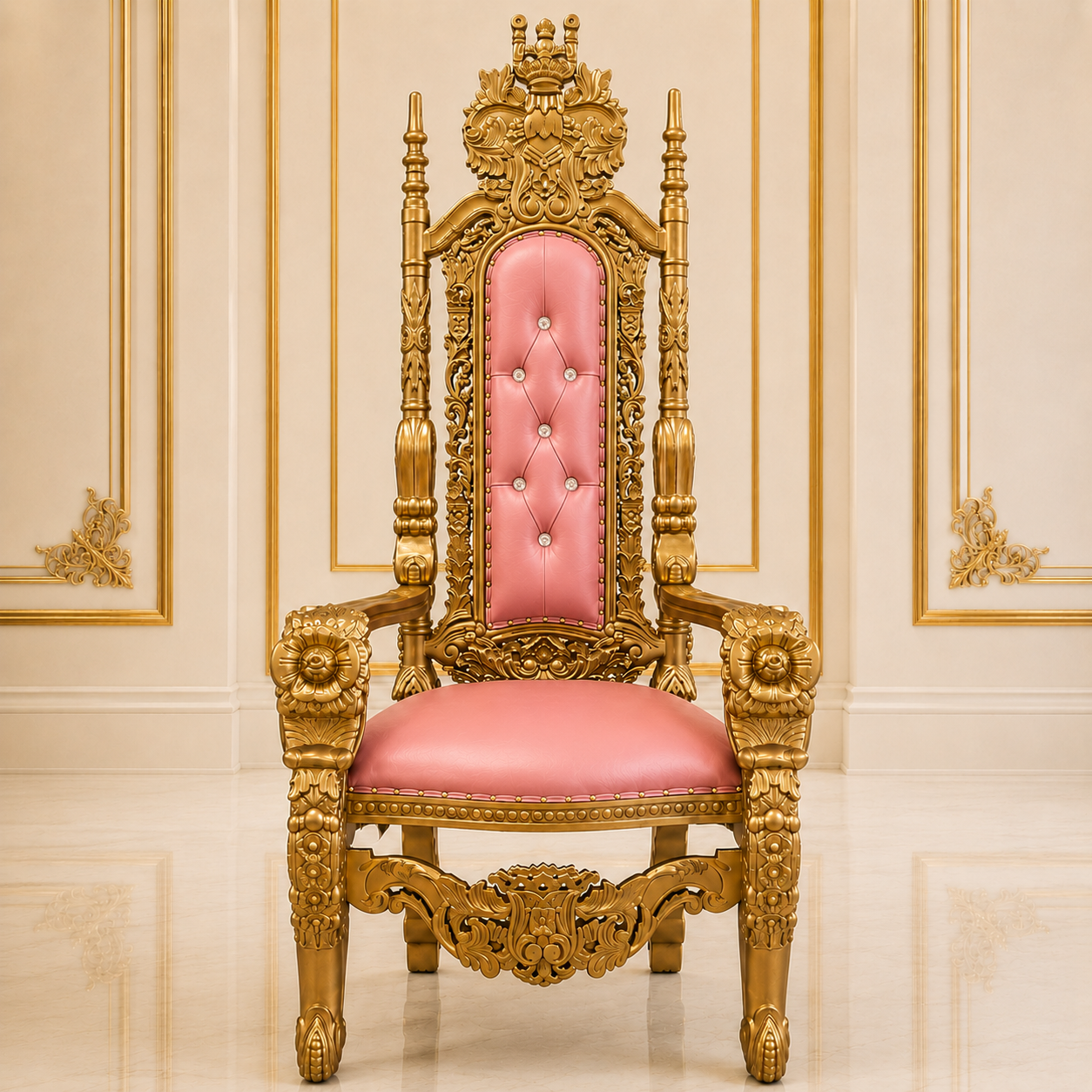 King David Flower Throne Chair