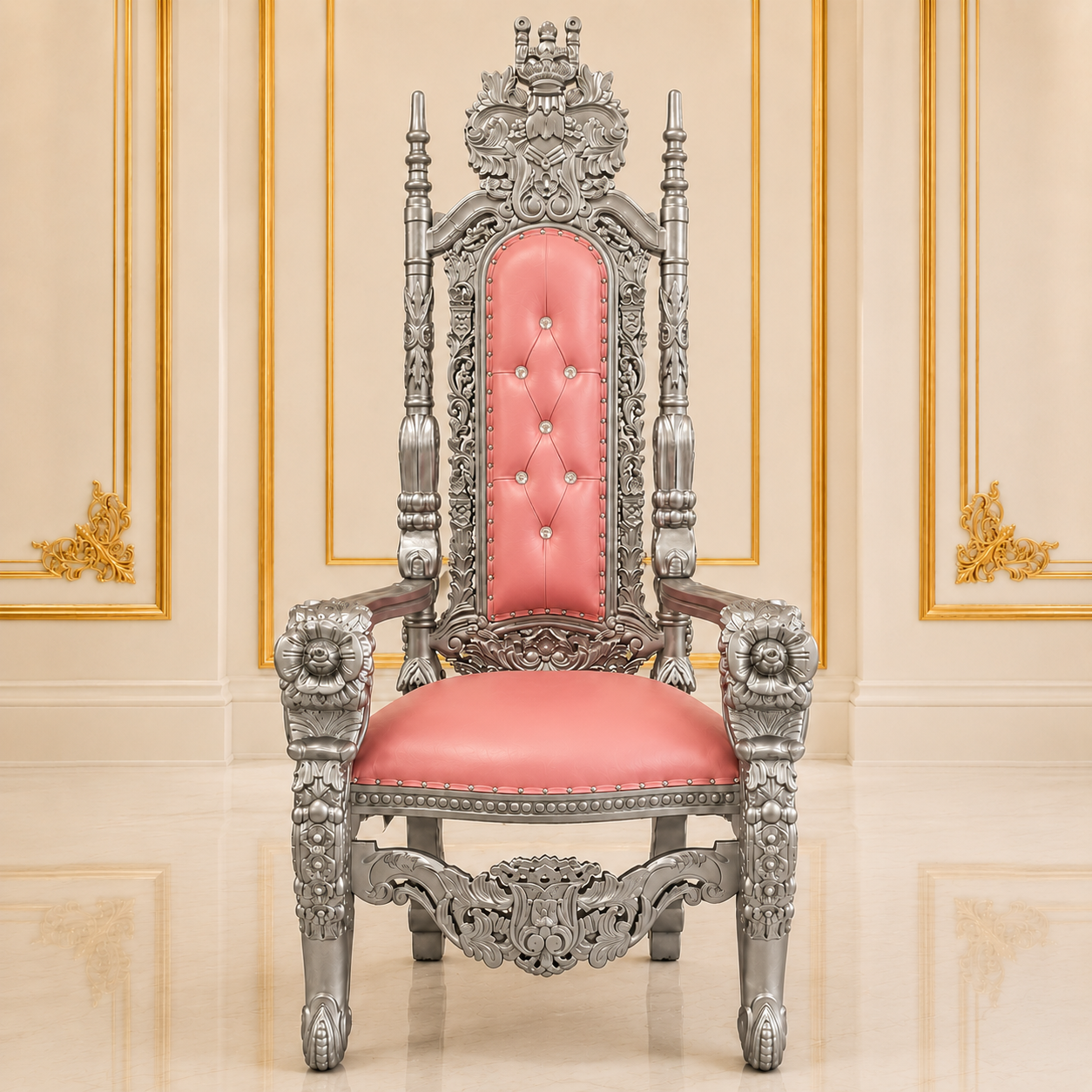 King David Flower Throne Chair