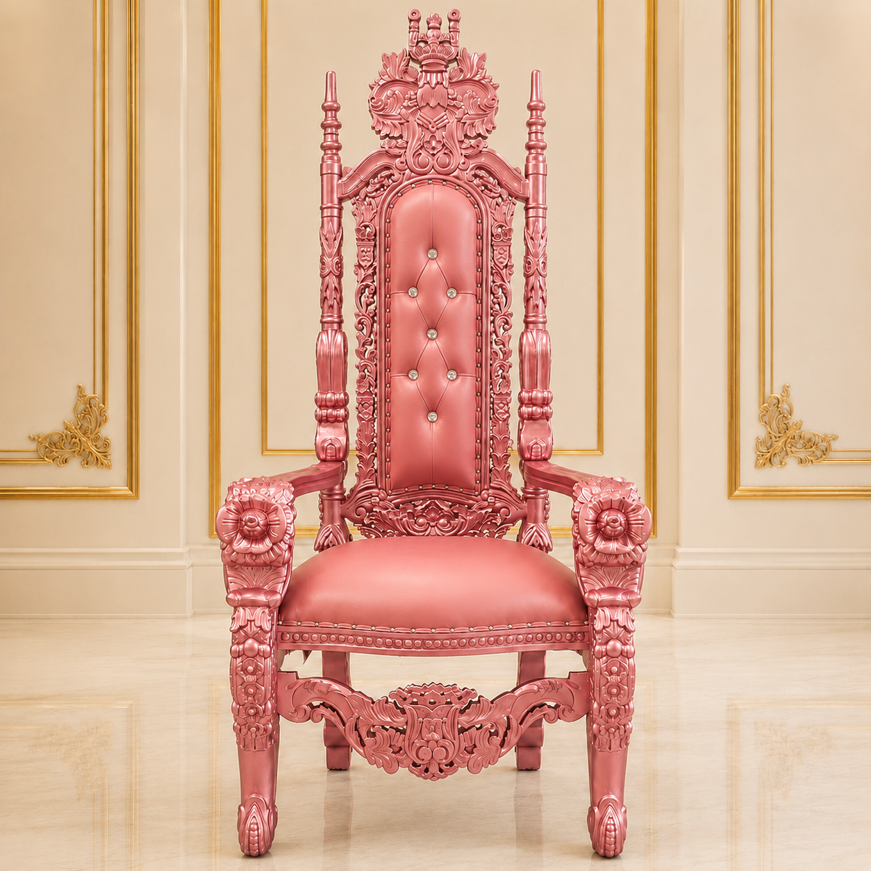 King David Flower Throne Chair