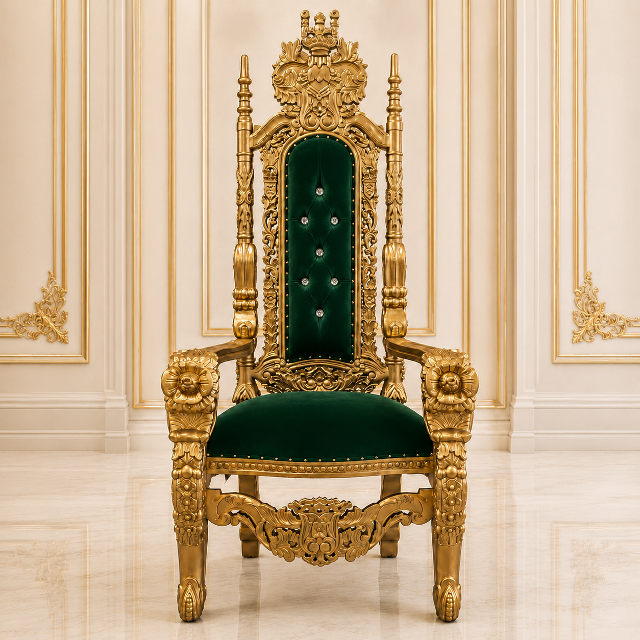 King David Flower Throne Chair