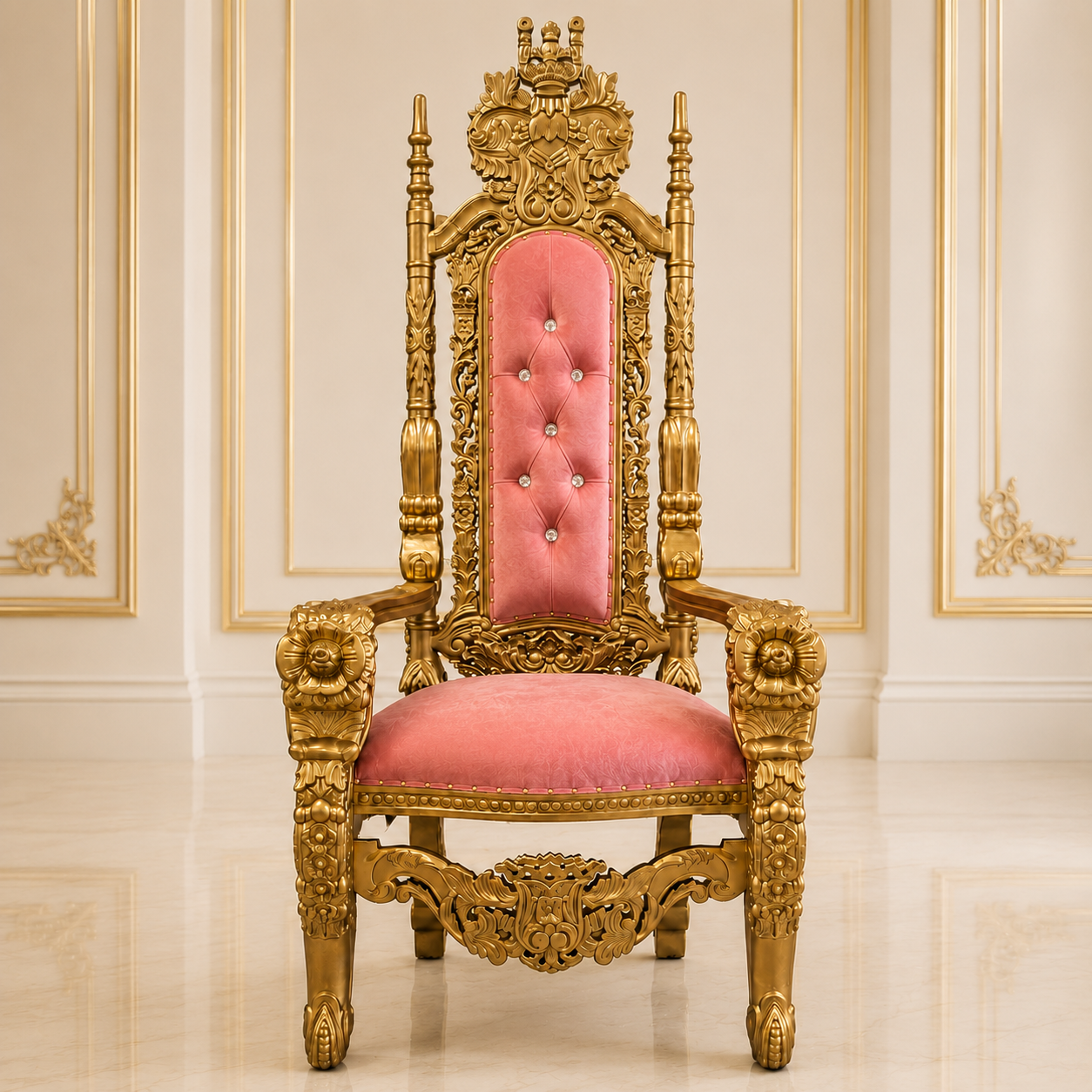 King David Flower Throne Chair