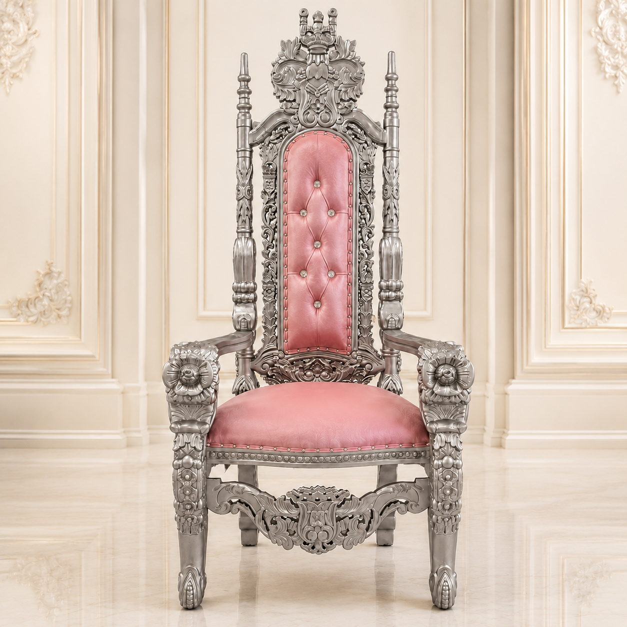 King David Flower Throne Chair