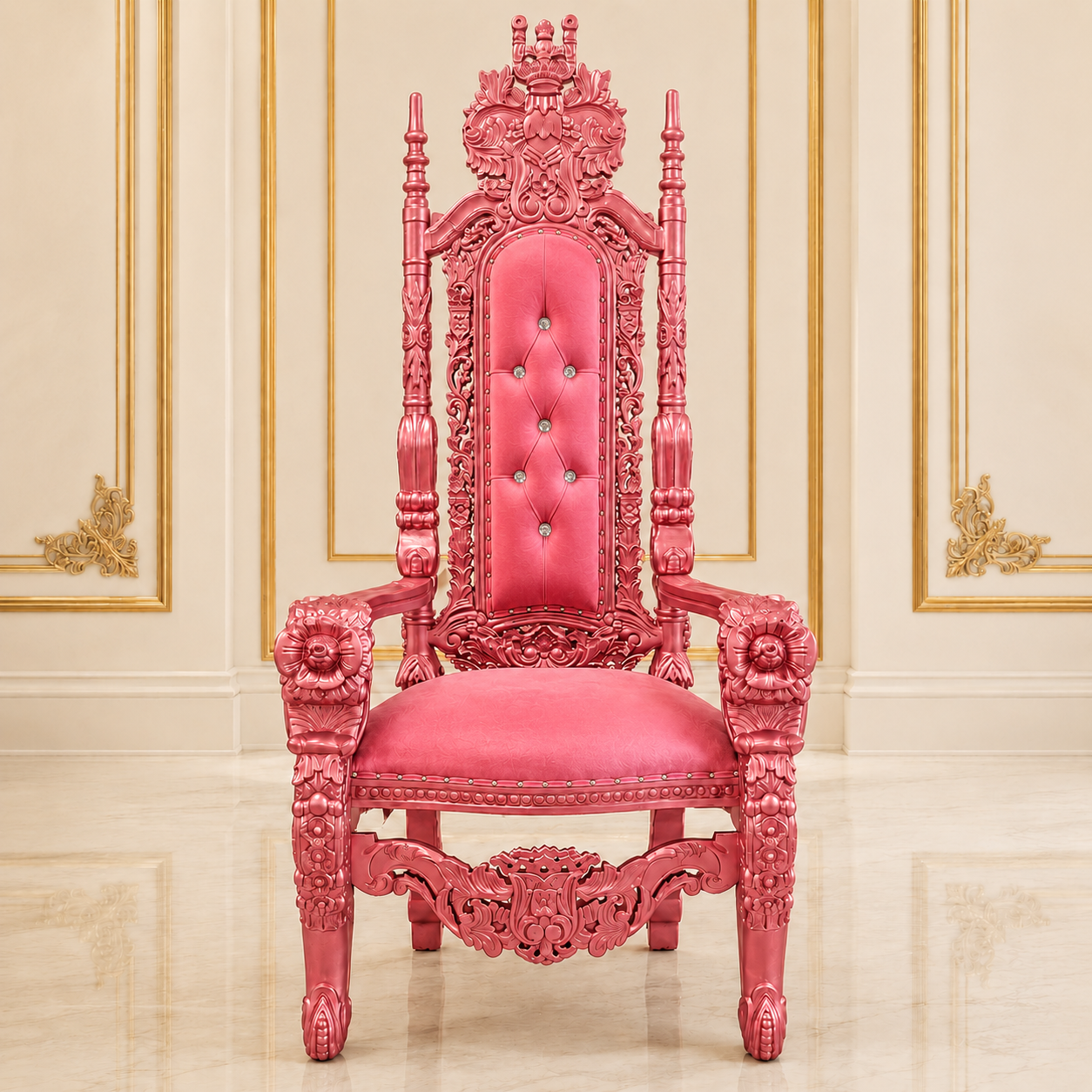King David Flower Throne Chair