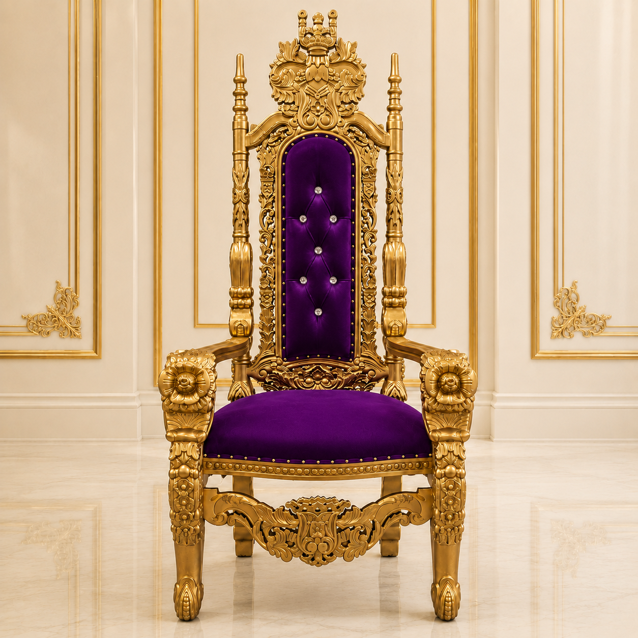 King David Flower Throne Chair