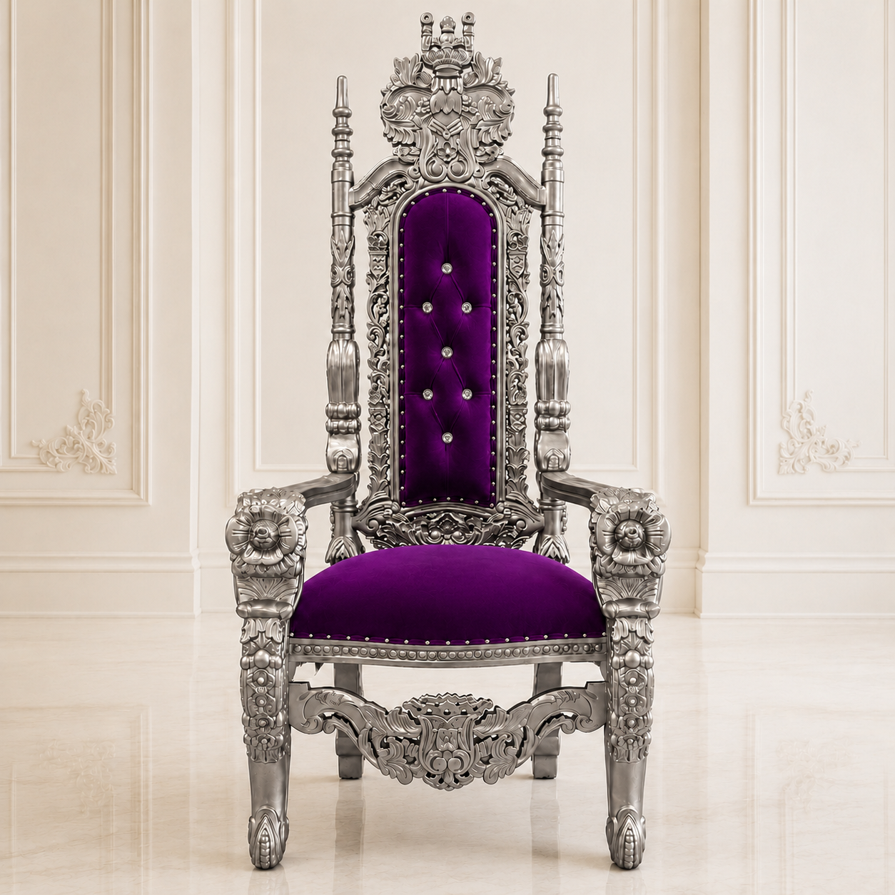 King David Flower Throne Chair