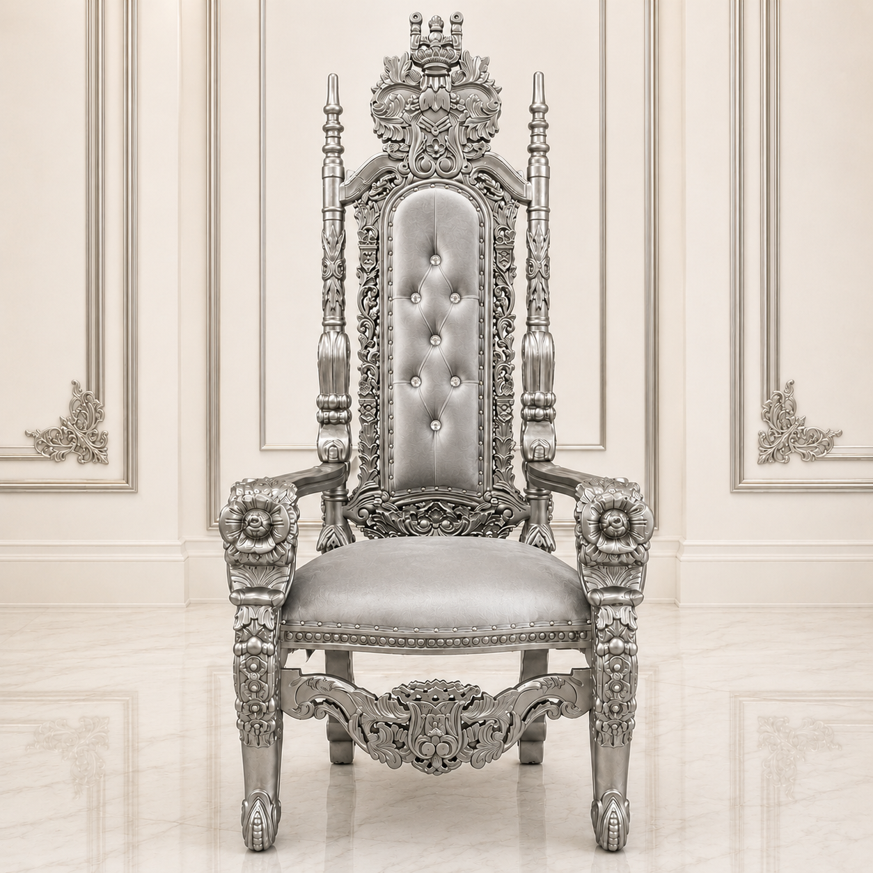 King David Flower Throne Chair