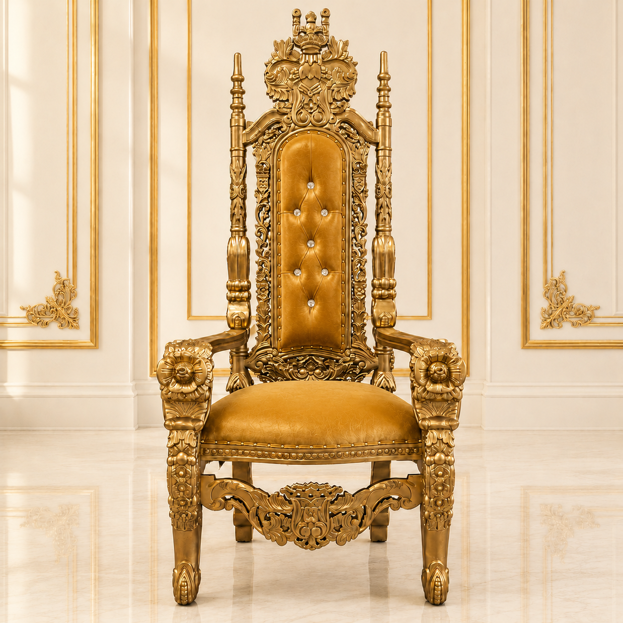 King David Flower Throne Chair