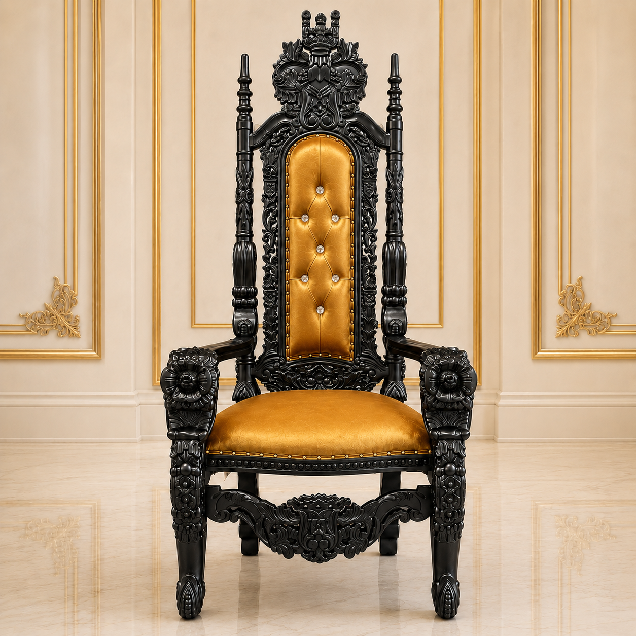 King David Flower Throne Chair