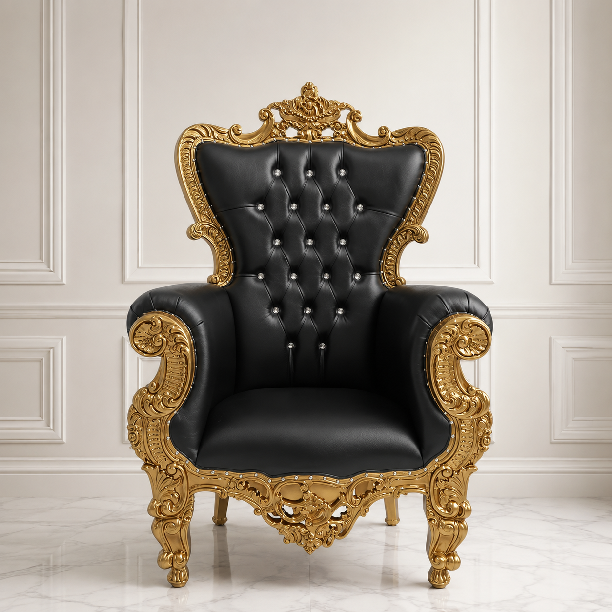 Queen Sonia Throne Chair - Vinyl