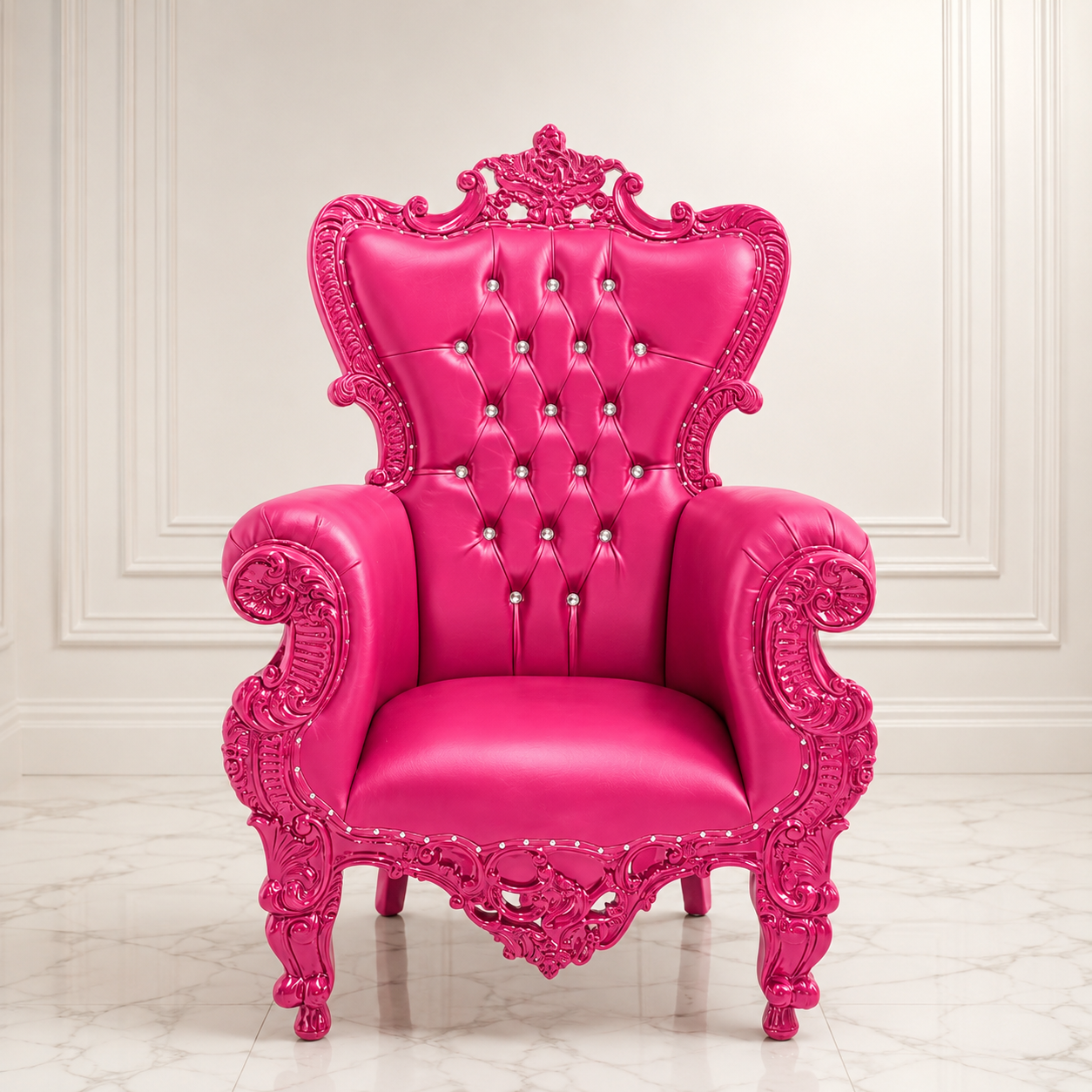 Queen Sonia Throne Chair - Vinyl