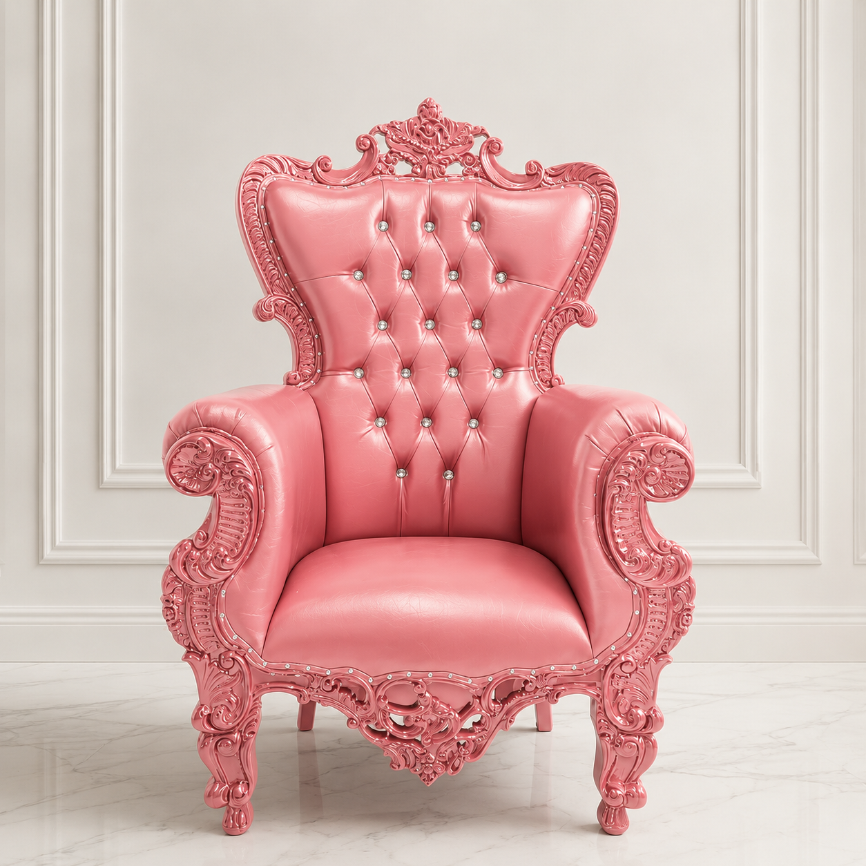 Queen Sonia Throne Chair - Vinyl