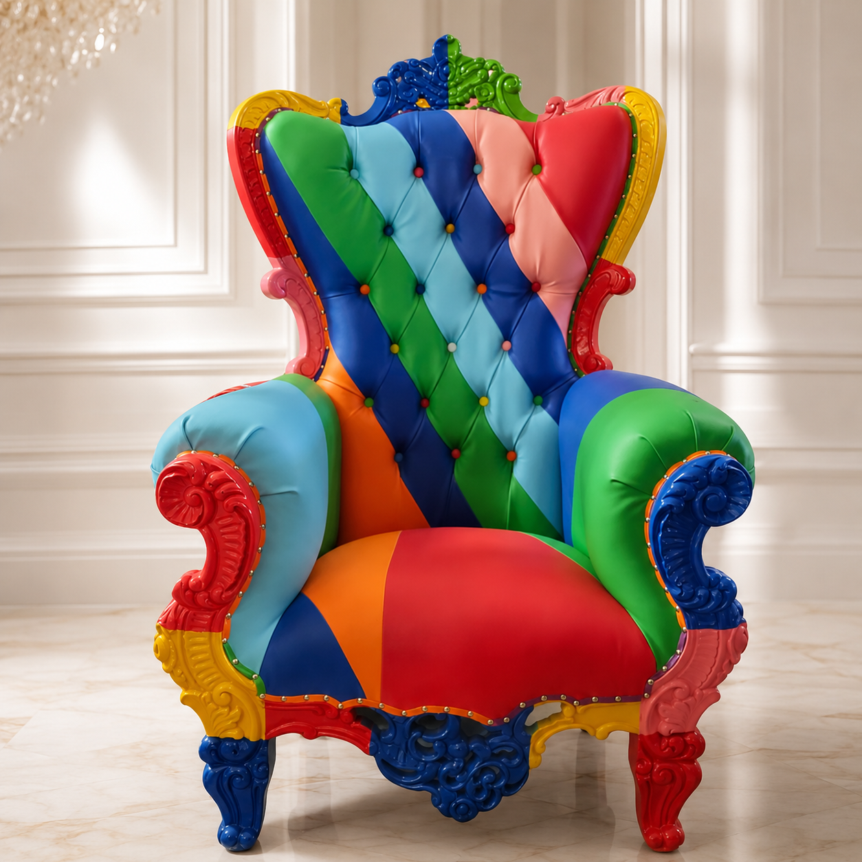 Queen Sonia Throne Chair - Vinyl