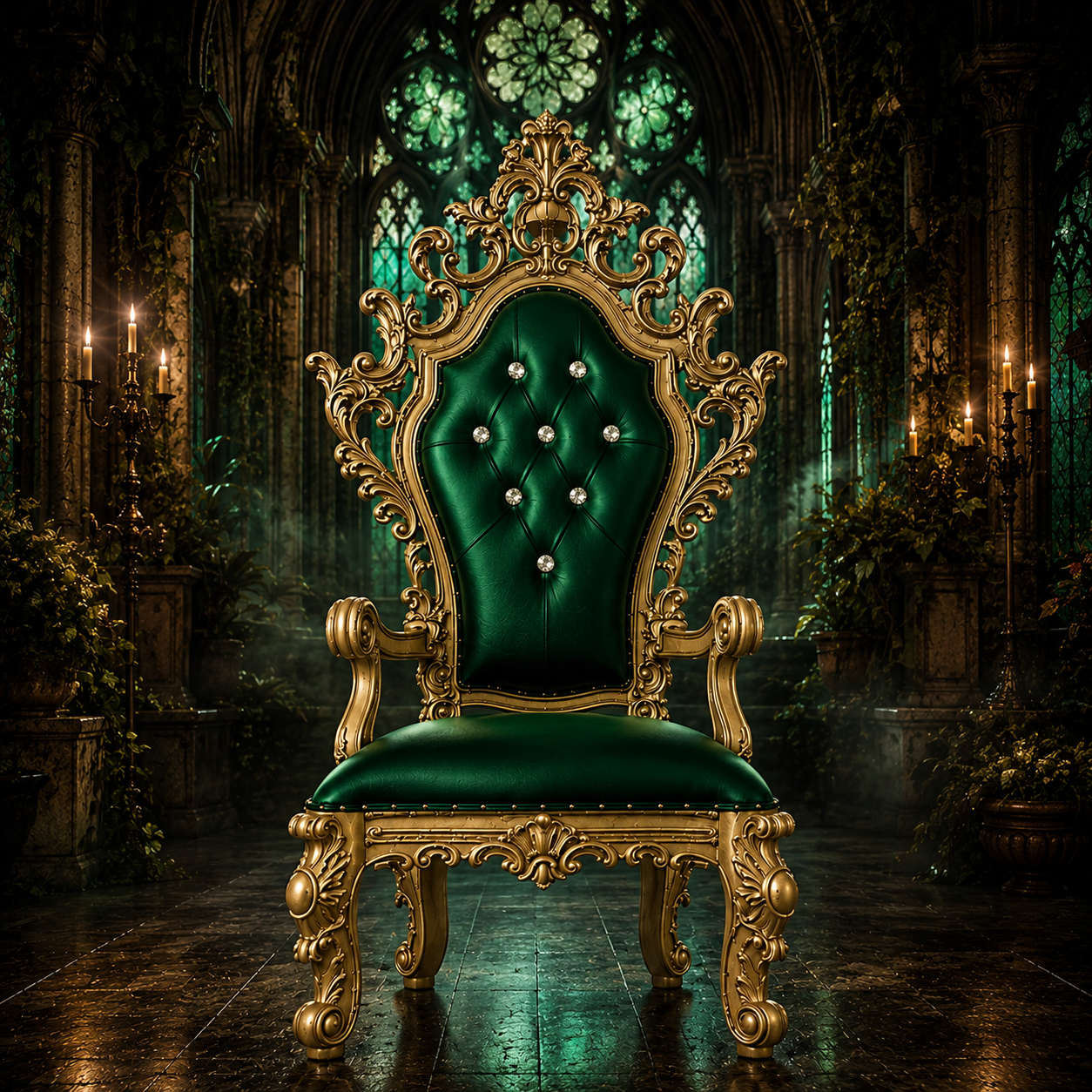 King Darius Royal Throne Chair