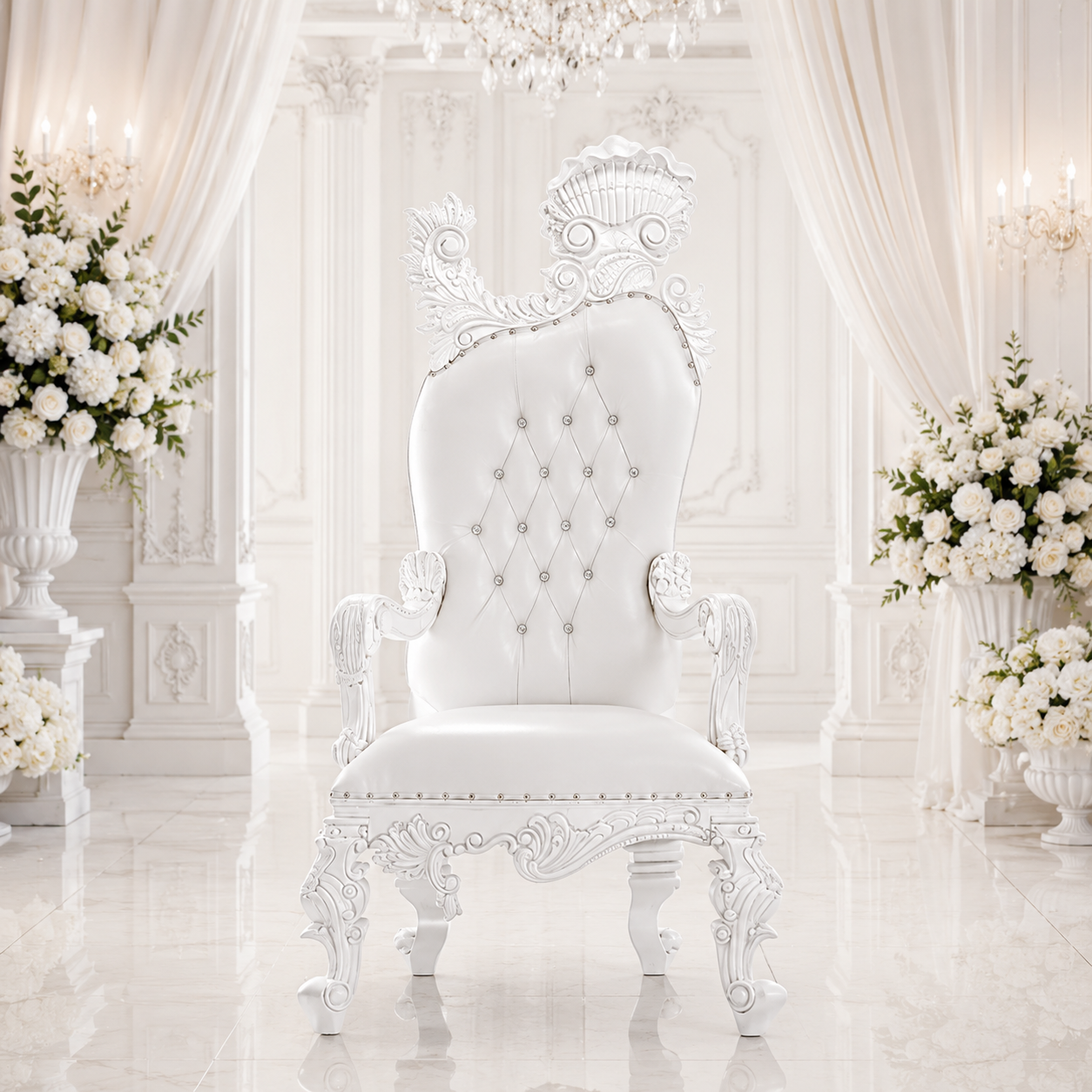 Leandra Royal Throne Chair