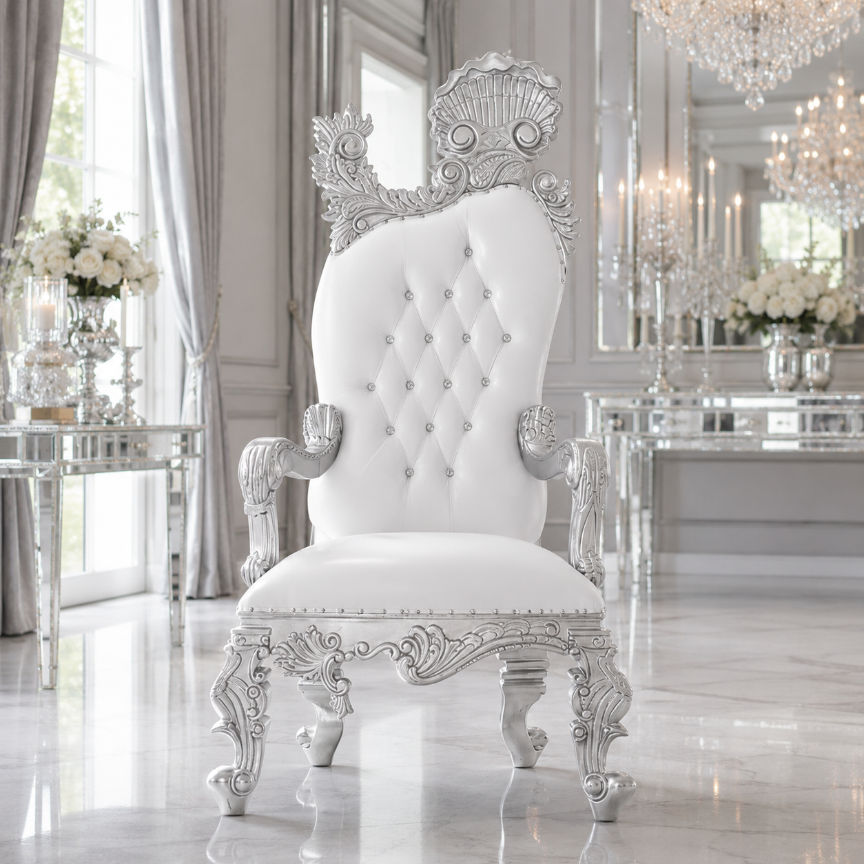 Leandra Royal Throne Chair