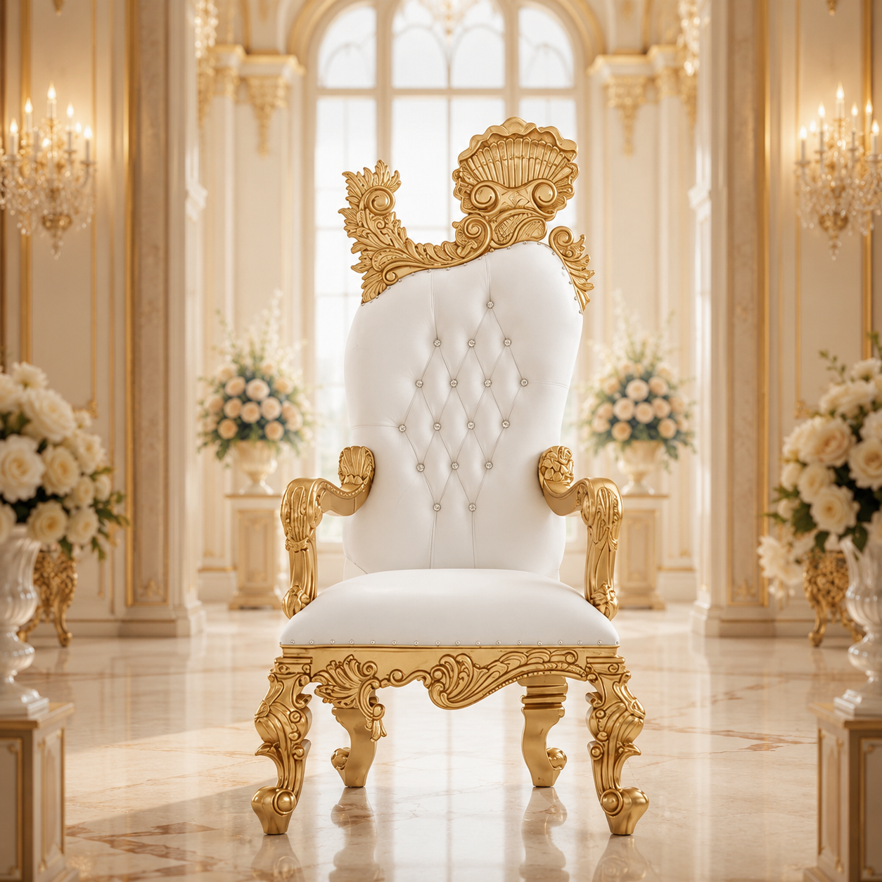 Leandra Royal Throne Chair